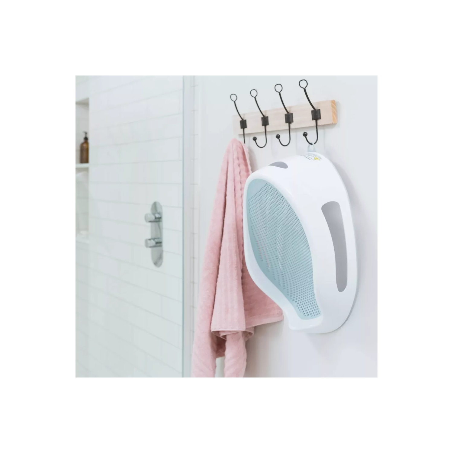 Support de bain pour bébé d'Angelcare - Blanc-aqua