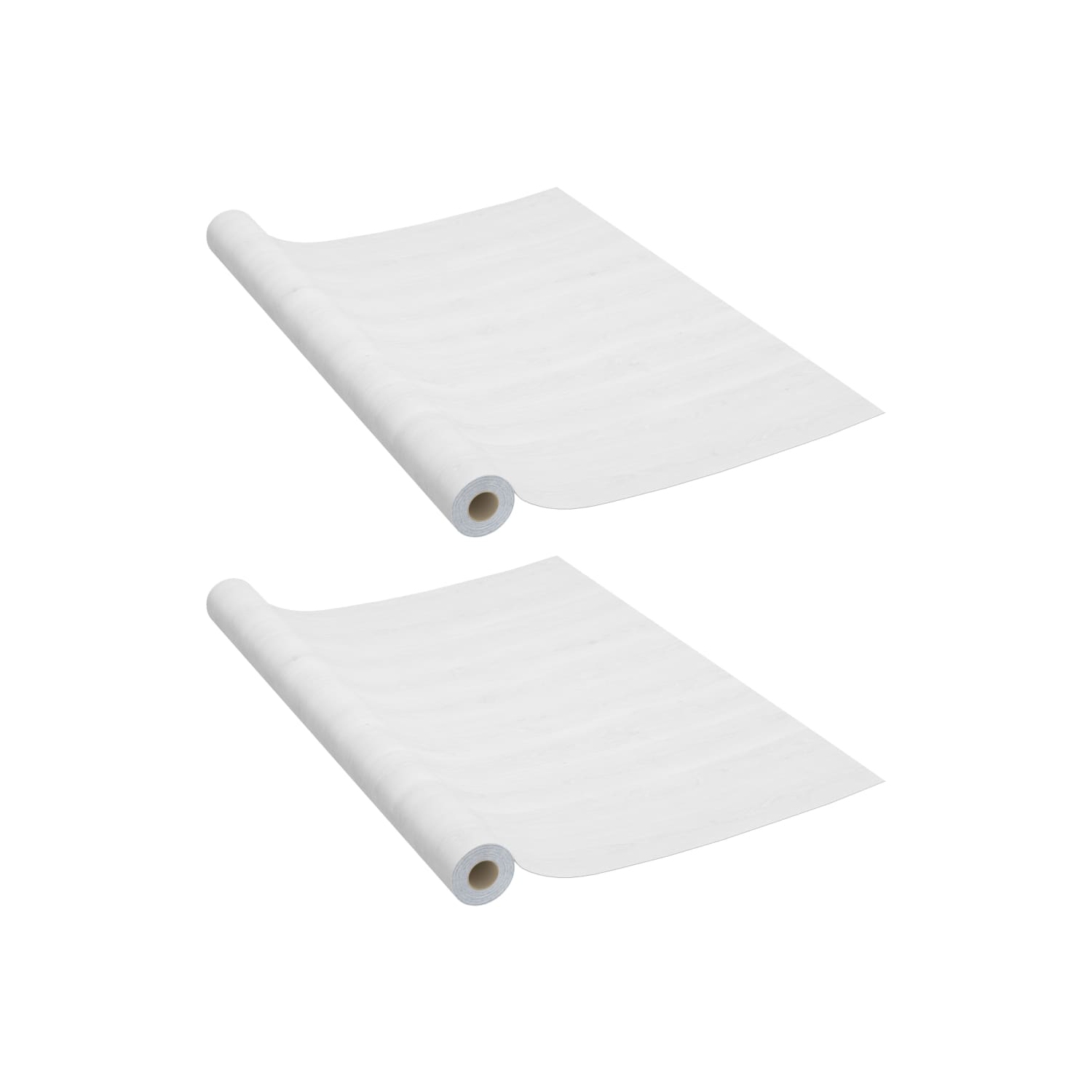 VidaXL films autoadhésifs pour meubles 2 pièces bois blanc 500 x 90&nbsp;cm PVC