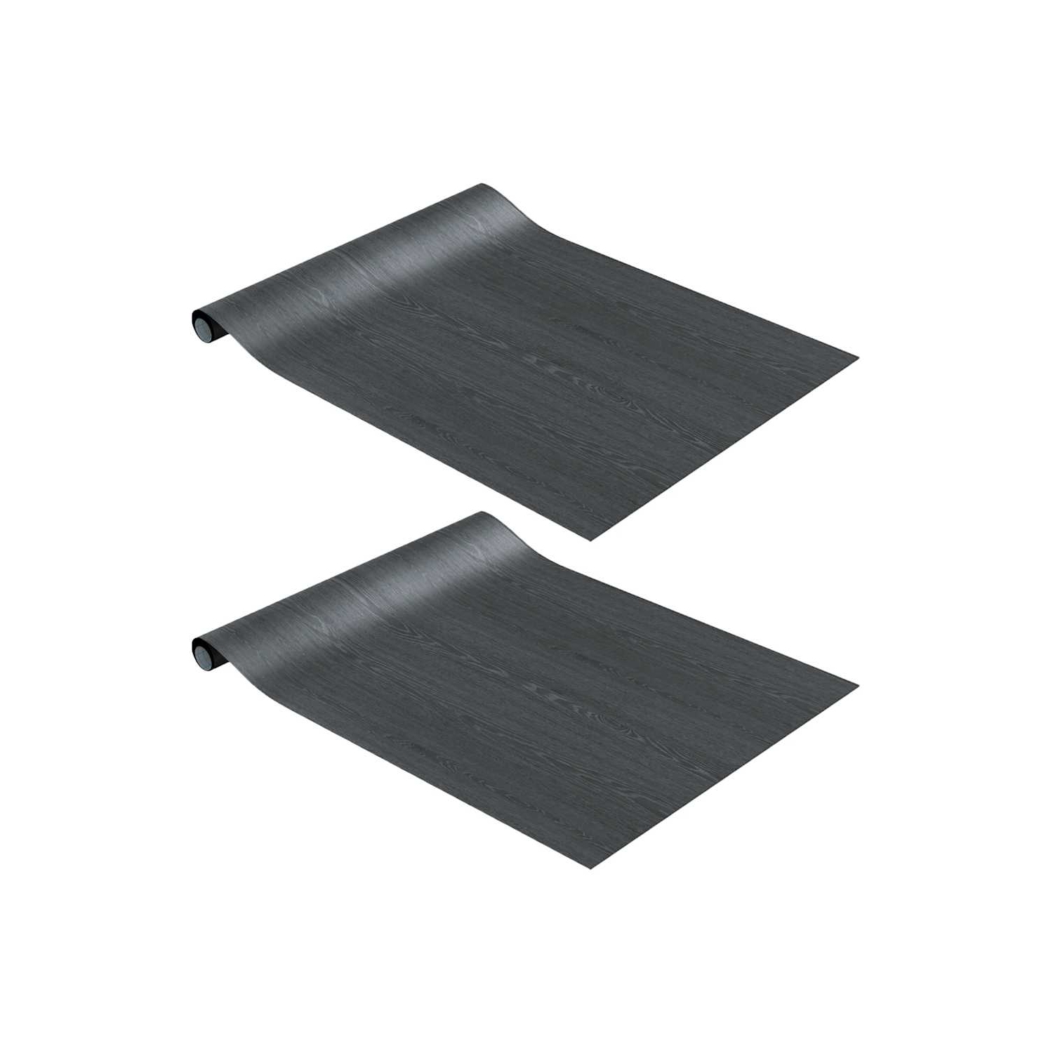 vidaXL Self-adhesive Furniture Films 2 pcs Dark Wood 500x90 cm PVC