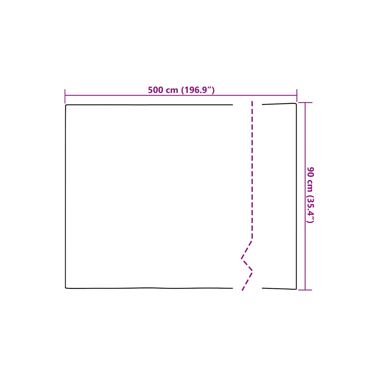 vidaXL Self-adhesive Furniture Films 2 pcs Dark Wood 500x90 cm PVC