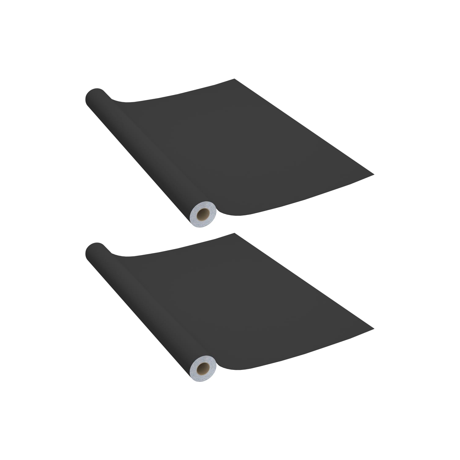 vidaXL Self-adhesive Furniture Films 2 pcs Black 500x90 cm PVC