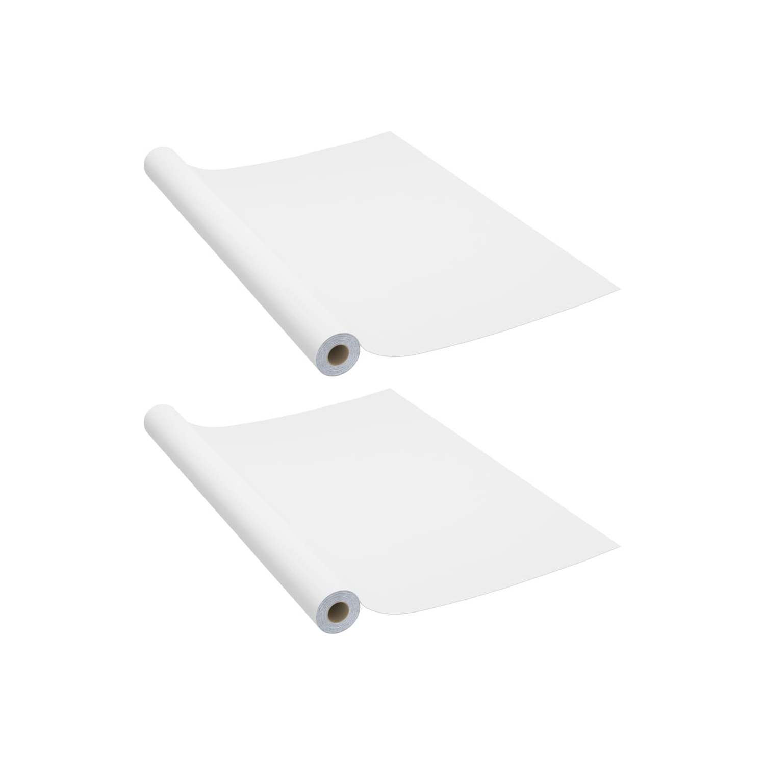 vidaXL Self-adhesive Furniture Films 2 pcs White 500x90 cm PVC