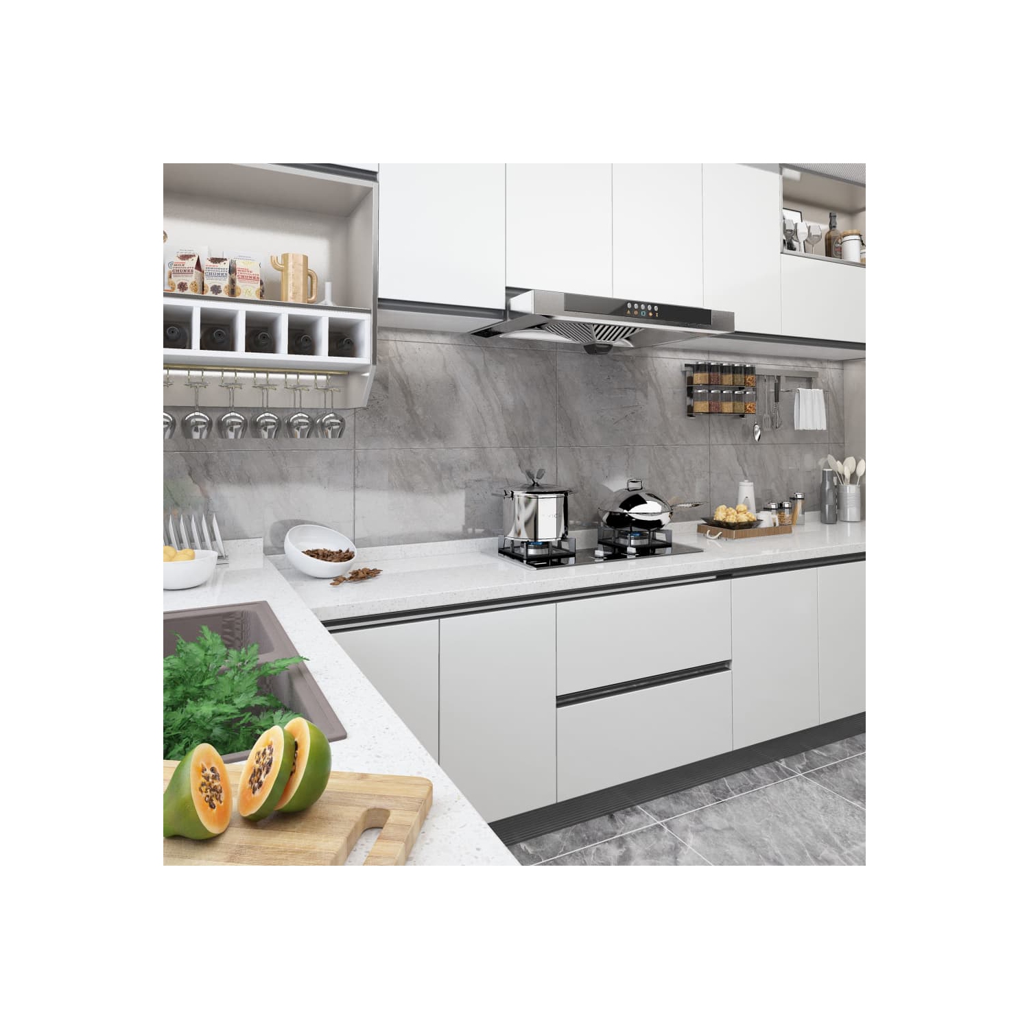 vidaXL Self-adhesive Furniture Films 2 pcs White 500x90 cm PVC