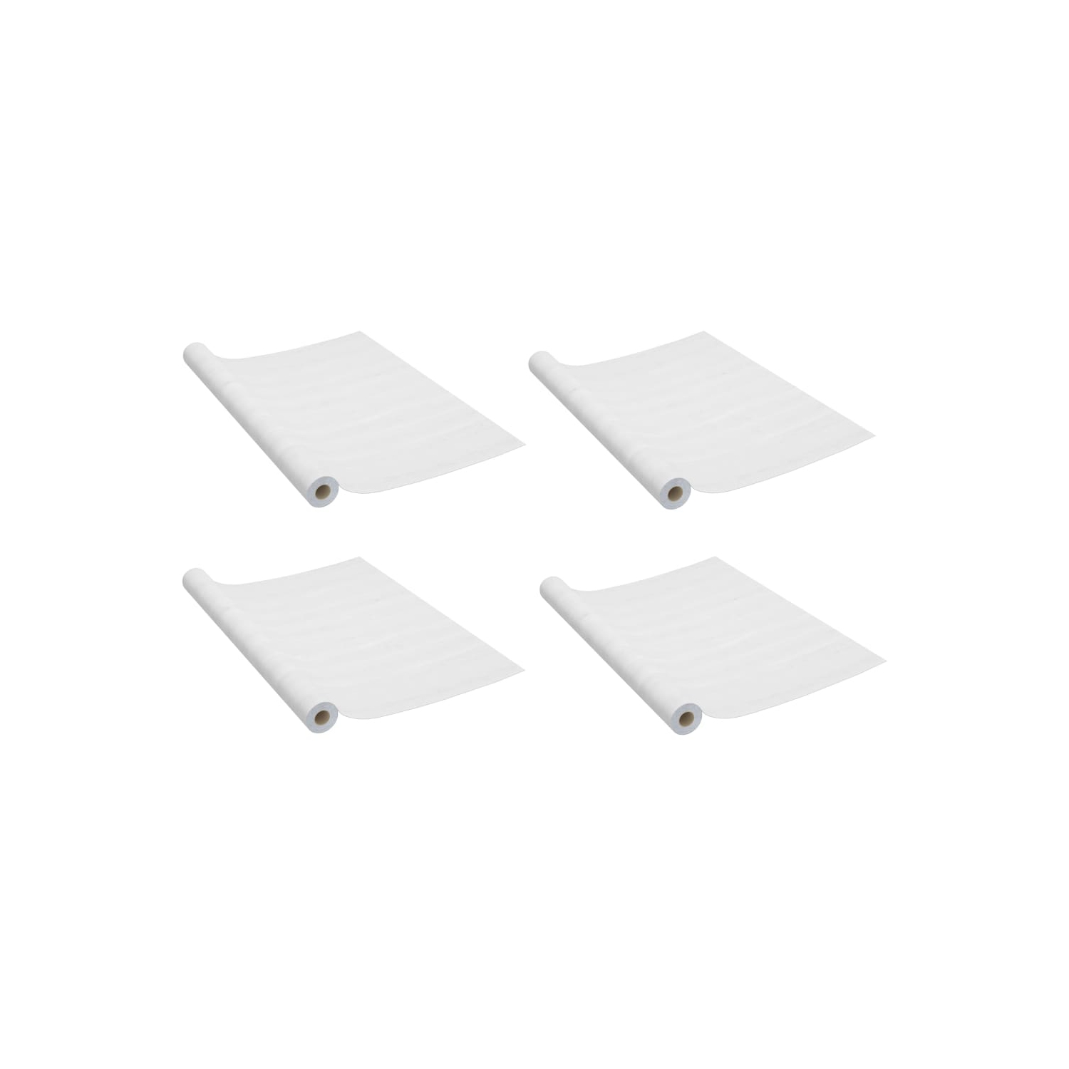 Pellicule autoadhésive pour porte vidaXL 4 pièces en bois blanc 210 x 90&nbsp;cm PVC