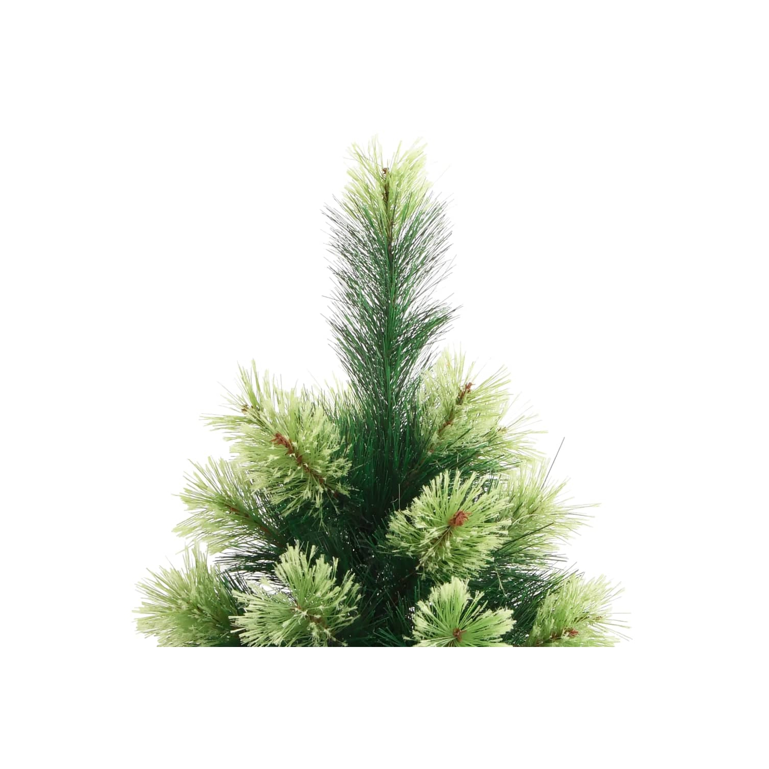 vidaXL Artificial Hinged Christmas Tree with Stand 210 cm