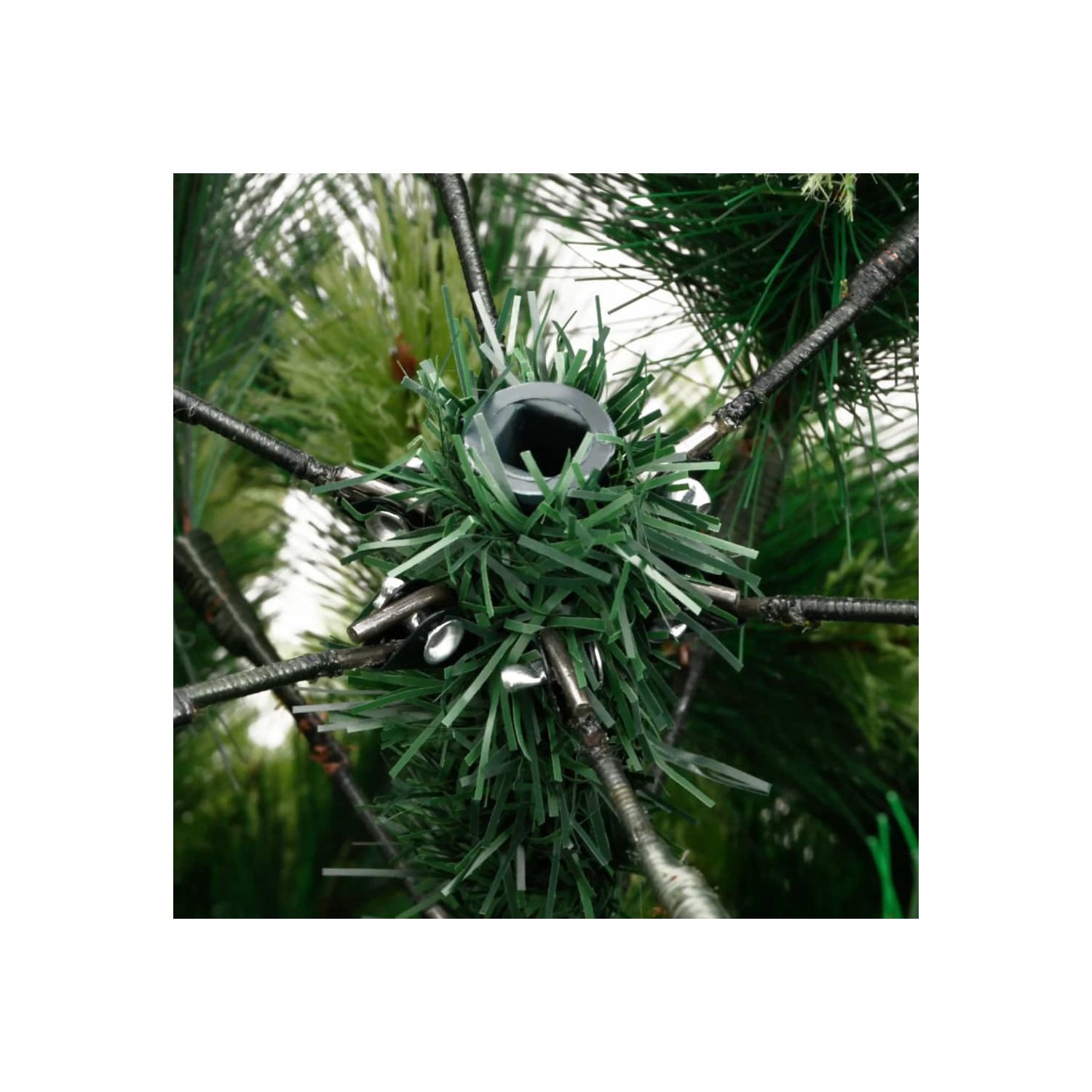 vidaXL Artificial Hinged Christmas Tree with Stand 150 cm