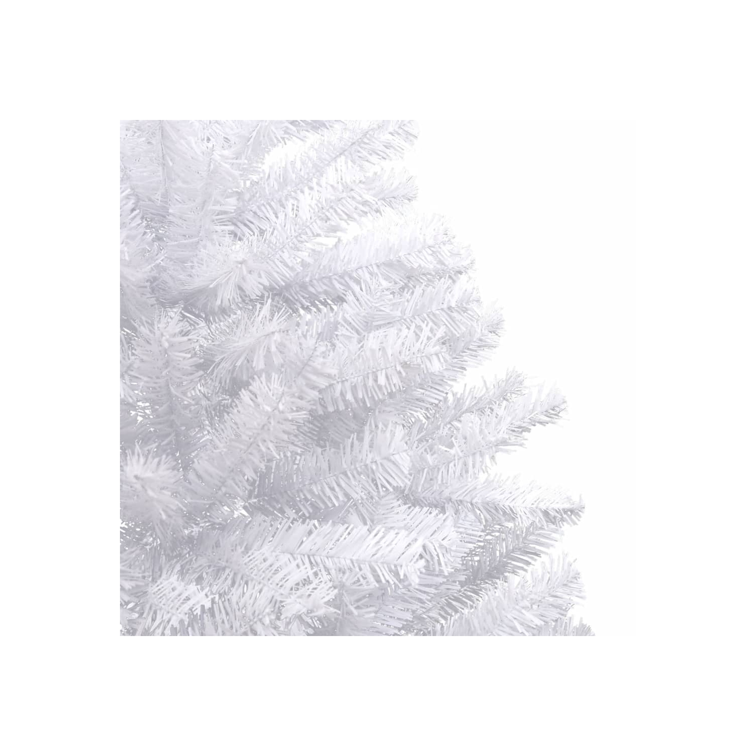 vidaXL Artificial Hinged Christmas Tree with Flocked Snow 210 cm