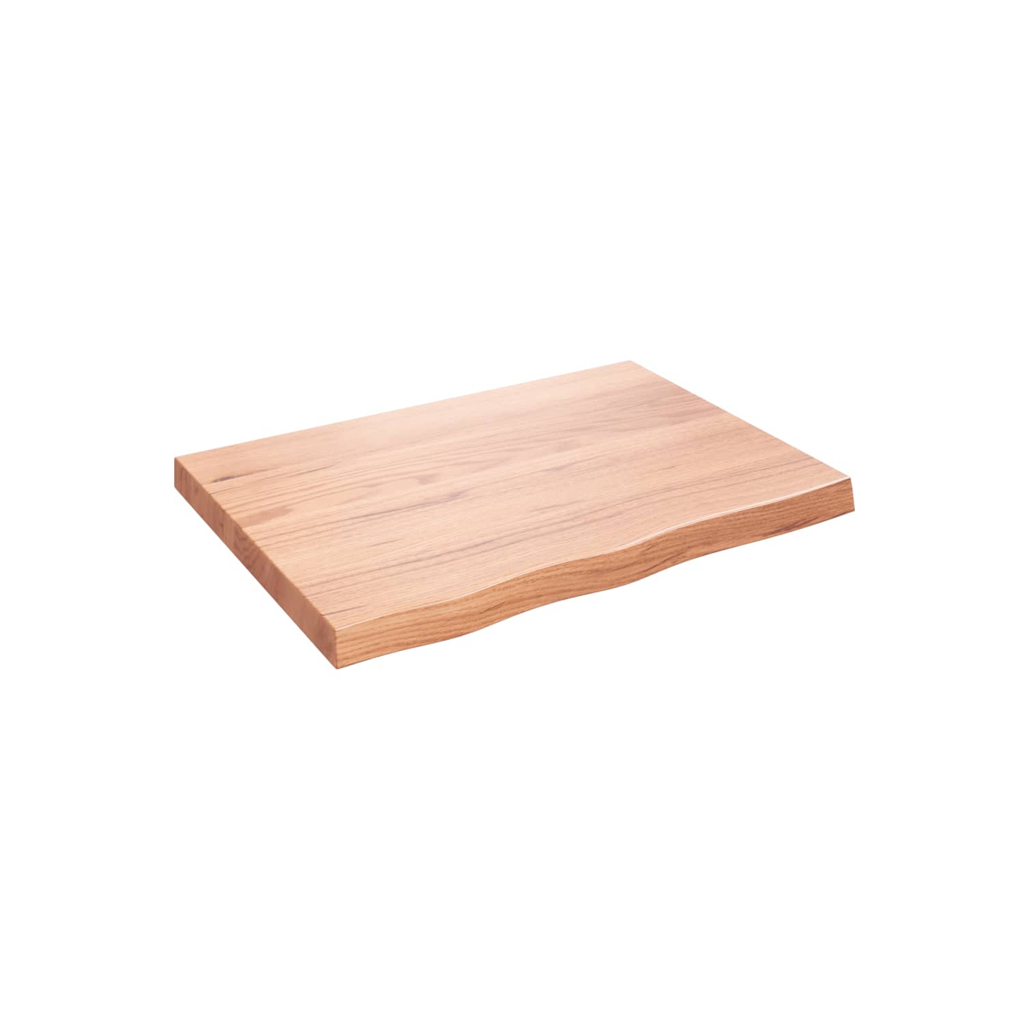 vidaXL Table Top Light Brown 80x60x(2-6) cm Treated Solid Wood Oak