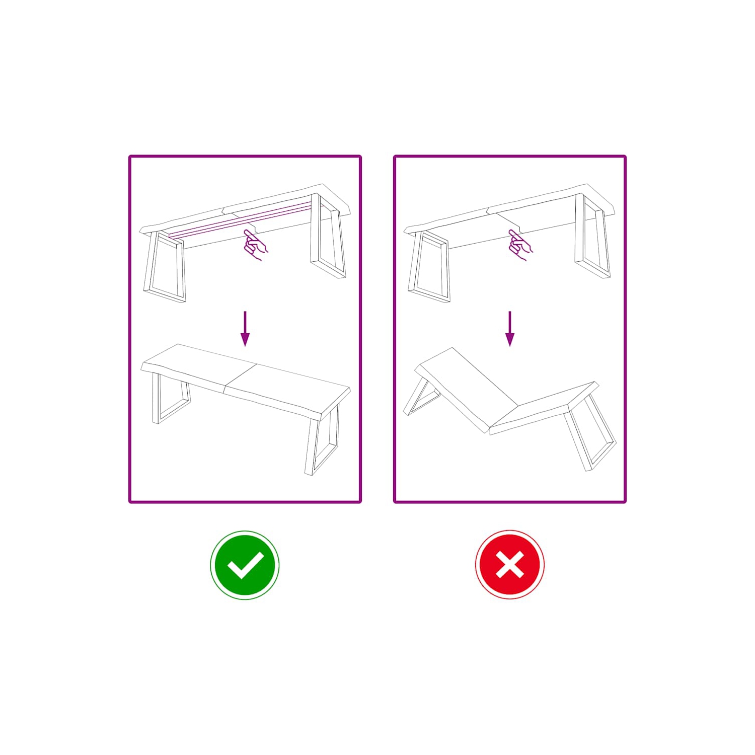 vidaXL Table Top Light Brown 120x40x(2-4) cm Treated Solid Wood Oak