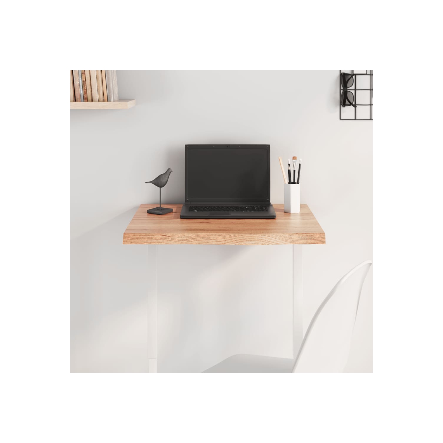 Surface de table vidaXL brun clair 60 x 50x cm chêne massif traité