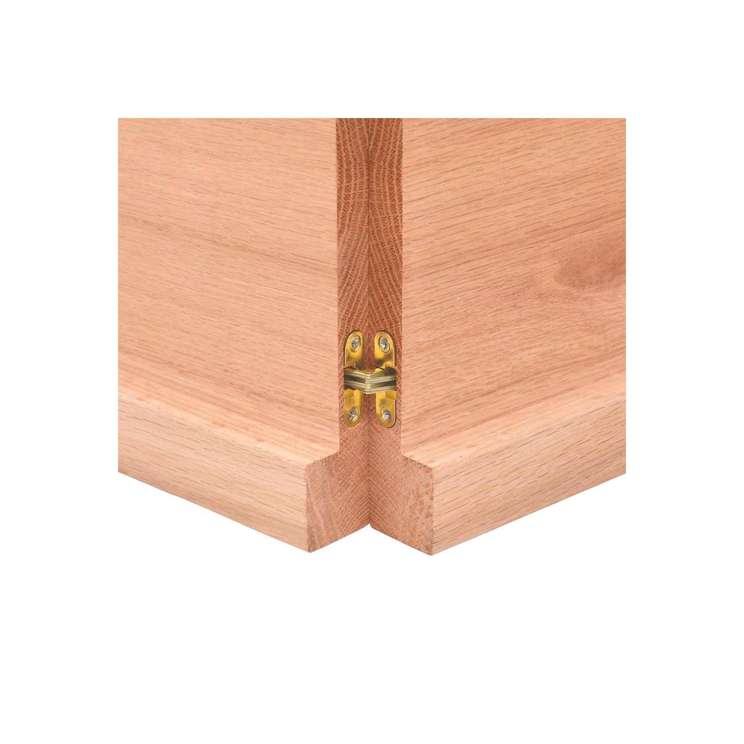 Surface de table vidaXL brun clair 160x60x cm chêne massif traité