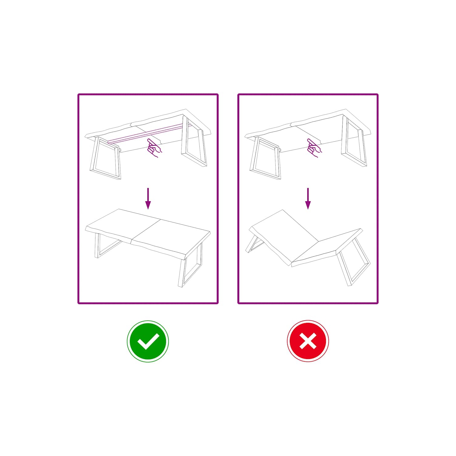 Surface de table vidaXL brun clair 120x60x(2-6) cm chêne massif traité