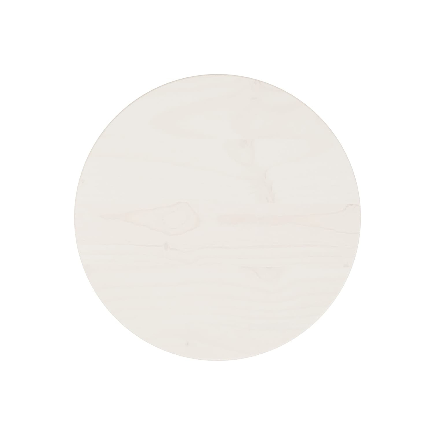 VidaXL Table Top blanc Ø30x2.5&nbsp;cm Pin massif