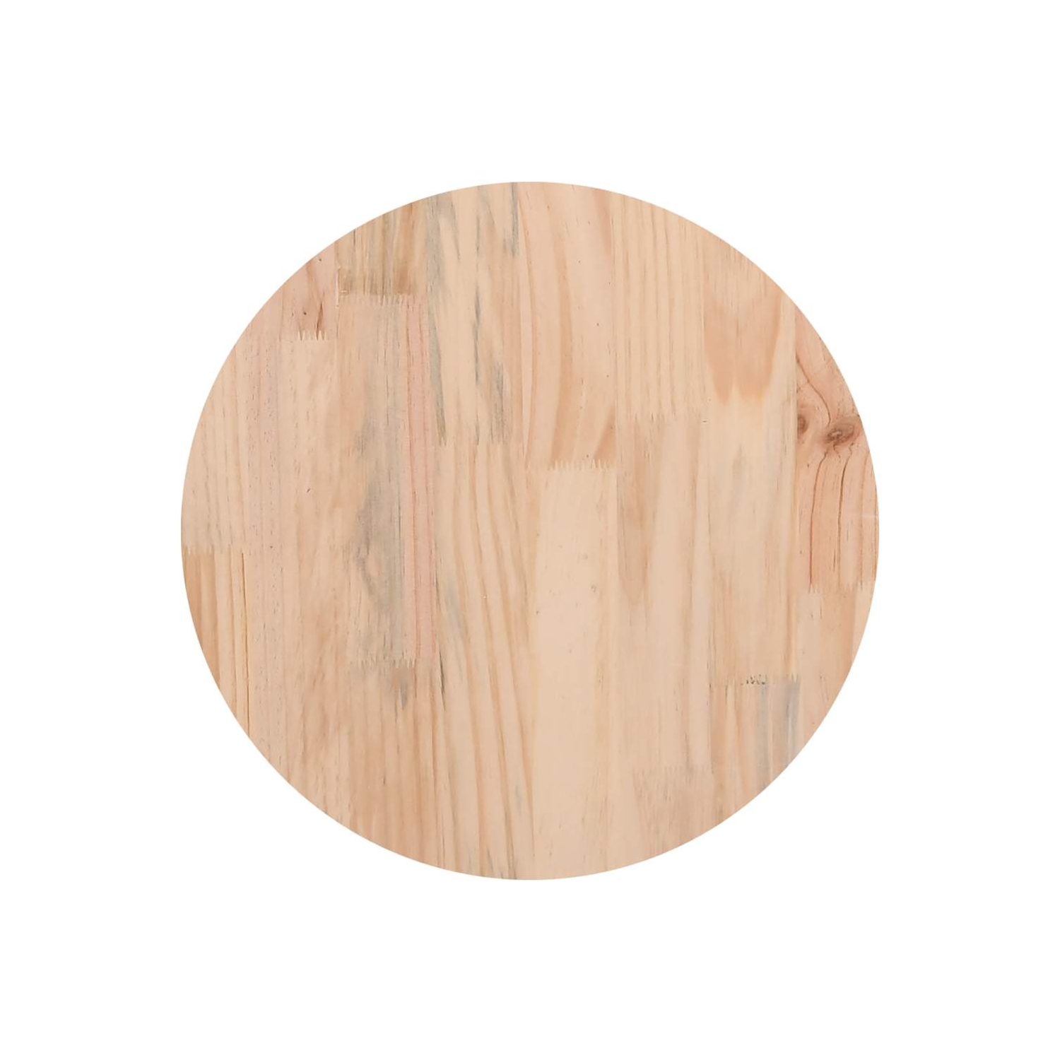 VidaXL Table Top blanc Ø30x2.5&nbsp;cm Pin massif