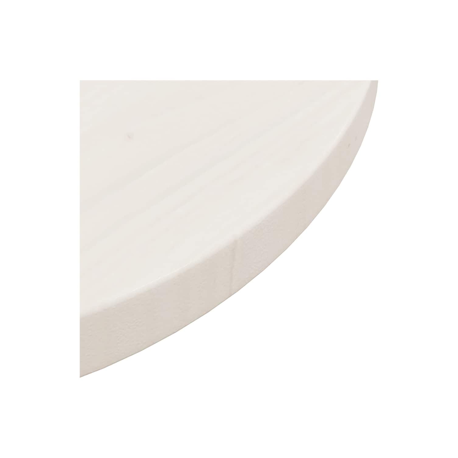 VidaXL Table Top blanc Ø40x2.5&nbsp;cm Pin massif