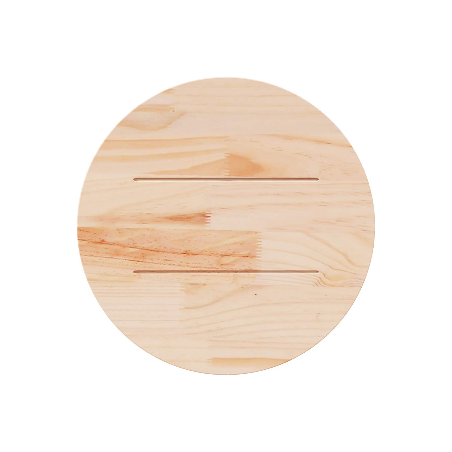 vidaXL Table Top White Ø60x2.5 cm Solid Wood Pine