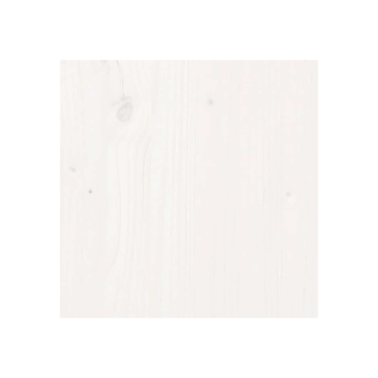 vidaXL Table Top White Ø60x2.5 cm Solid Wood Pine