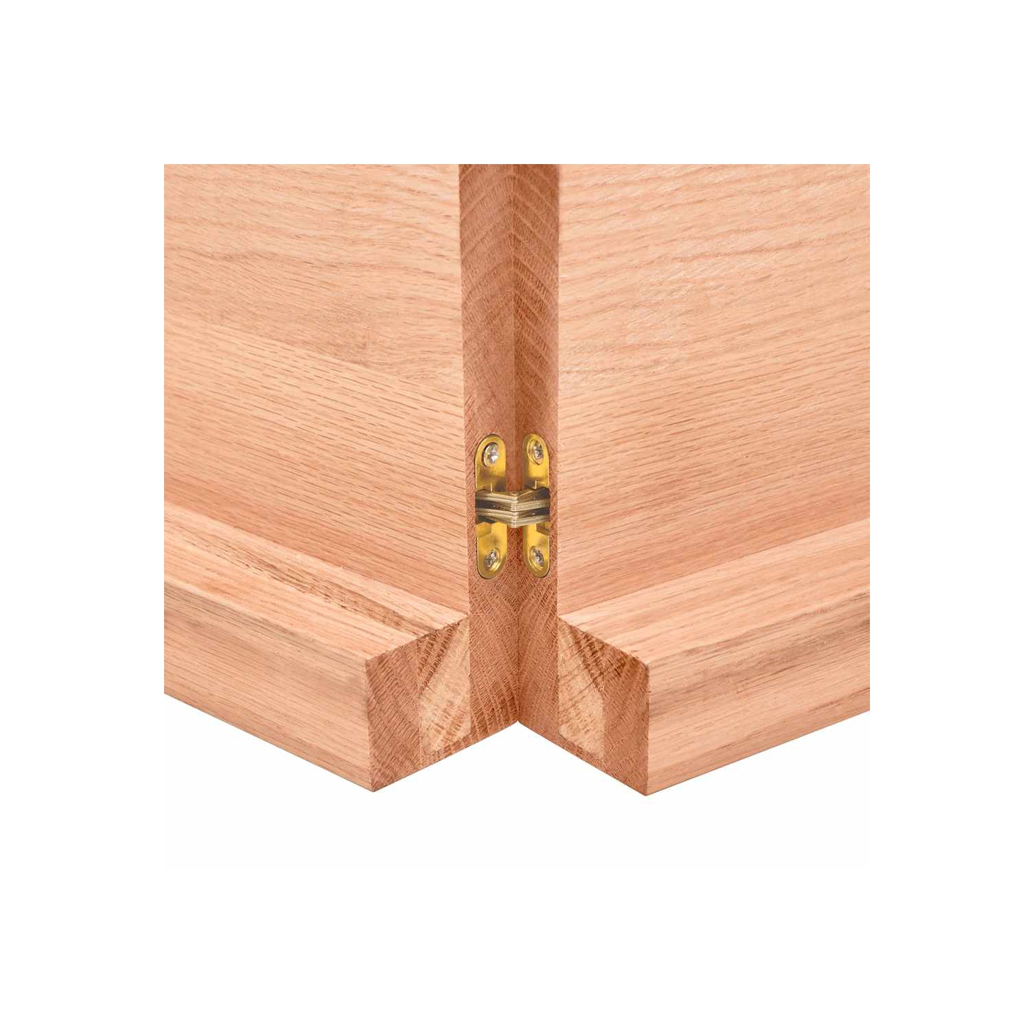 vidaXL Bathroom Countertop Light Brown 120x60x(2-6)cm Treated Solid Wood