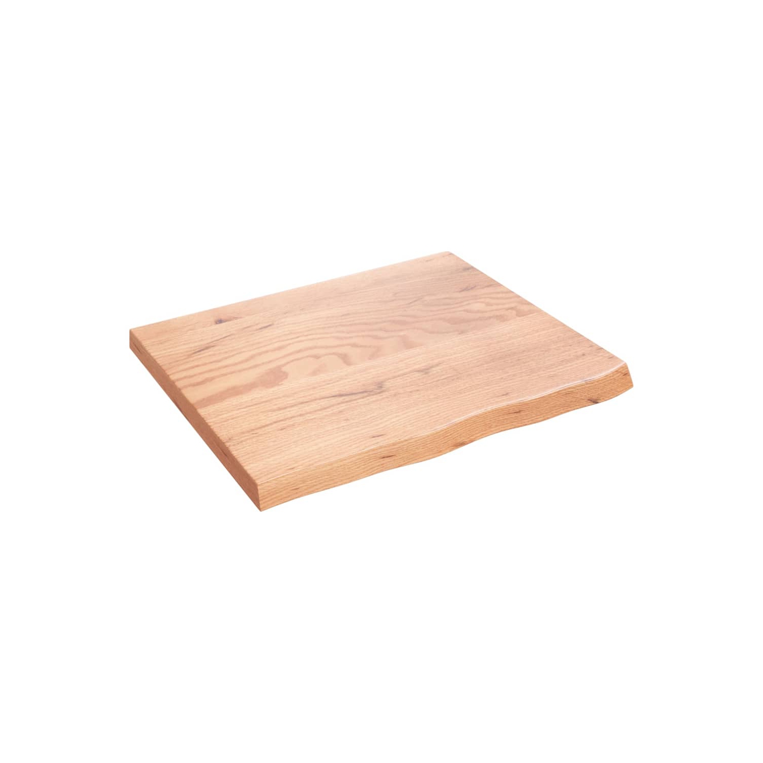 vidaXL Bathroom Countertop Light Brown 60x50x2 cm Treated Solid Wood