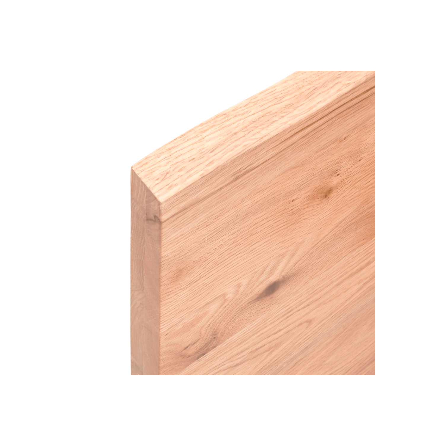 vidaXL Bathroom Countertop Light Brown 180x40x(2-4)cm Treated Solid Wood