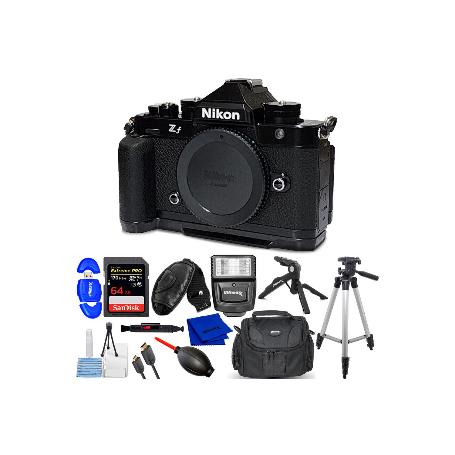Nikon Zf Mirrorless Camera 1761 - 12PC Accessory Bundle