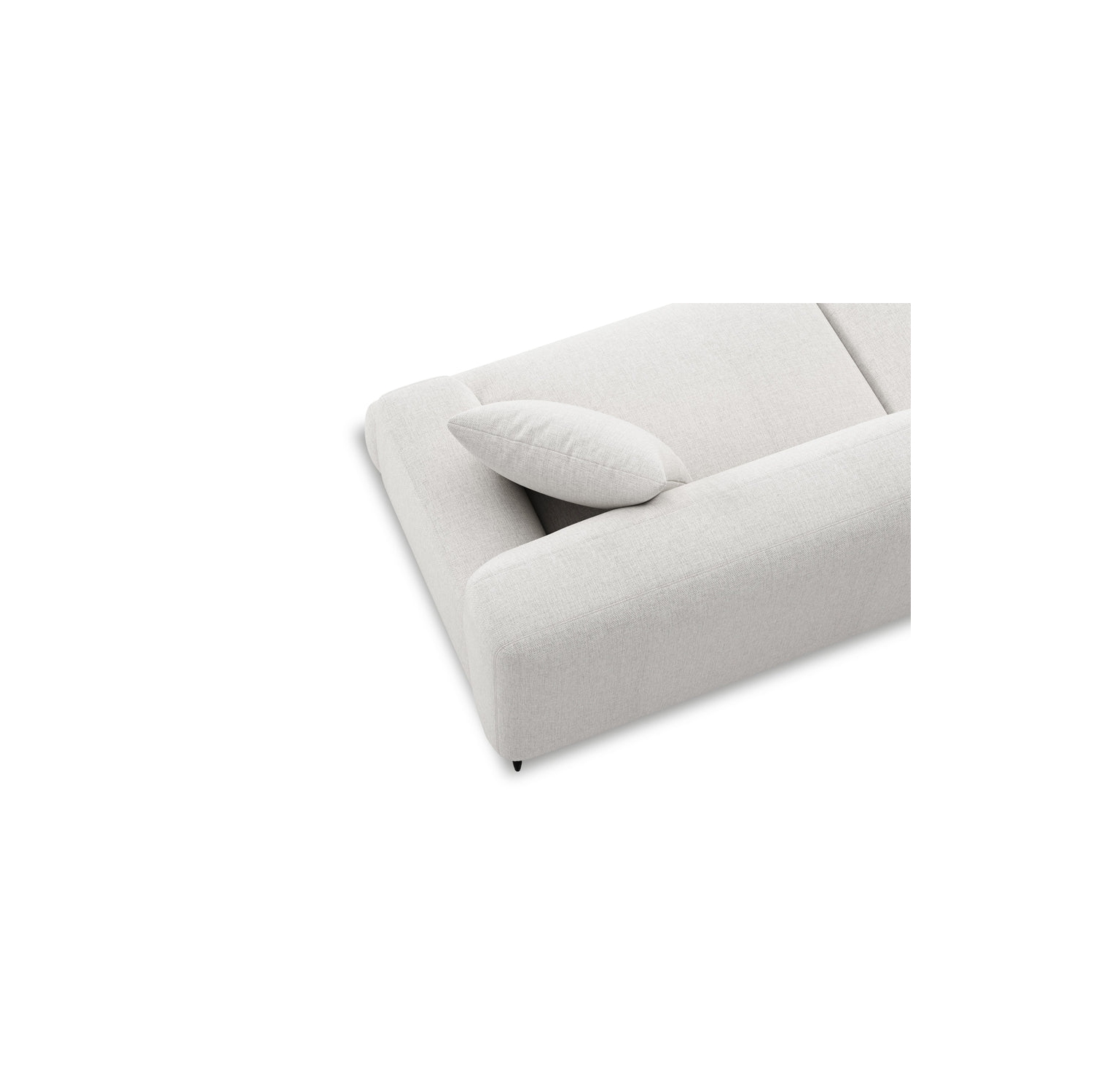 Valencia – Canapé moderne Kotor en tissu, 91&nbsp;po de large, blanc