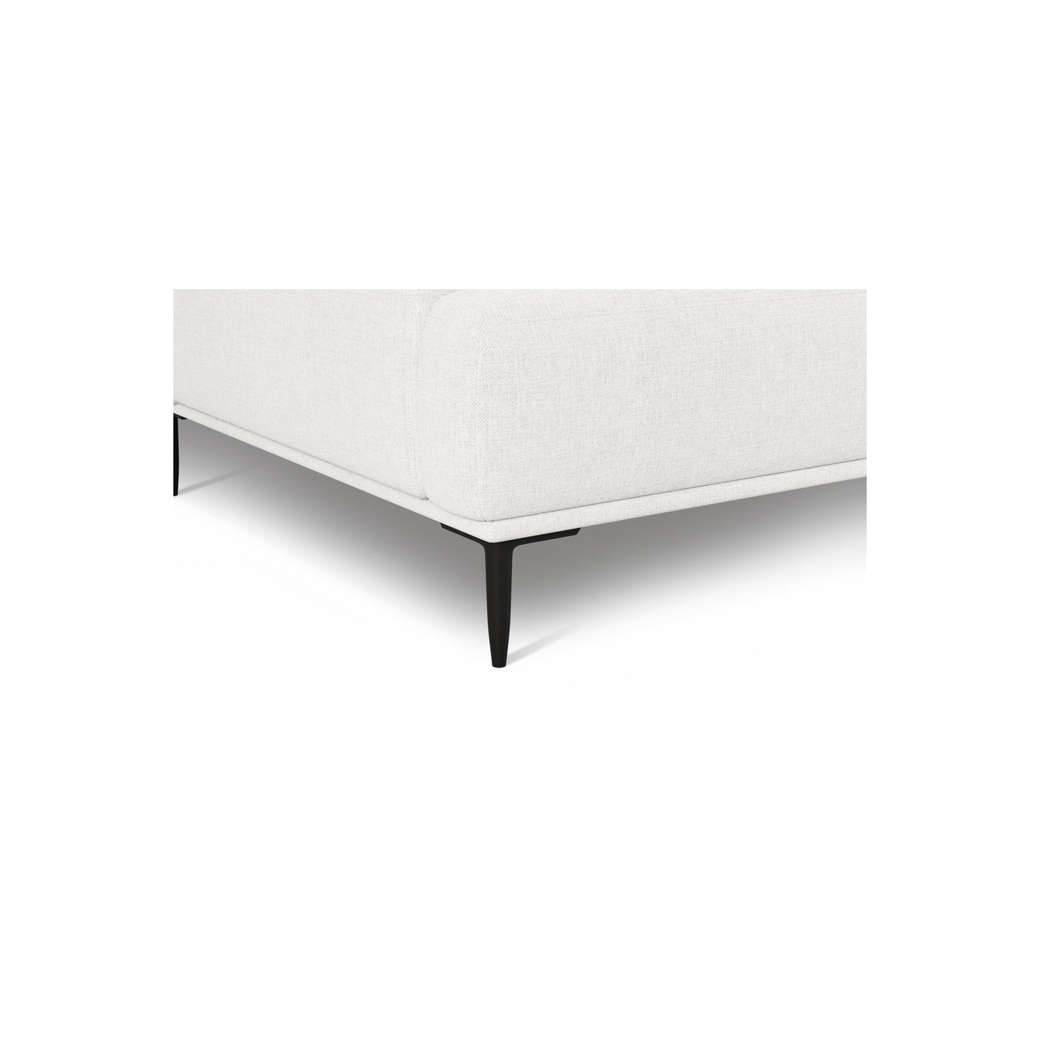 Valencia – Canapé moderne Kotor en tissu, 91&nbsp;po de large, blanc