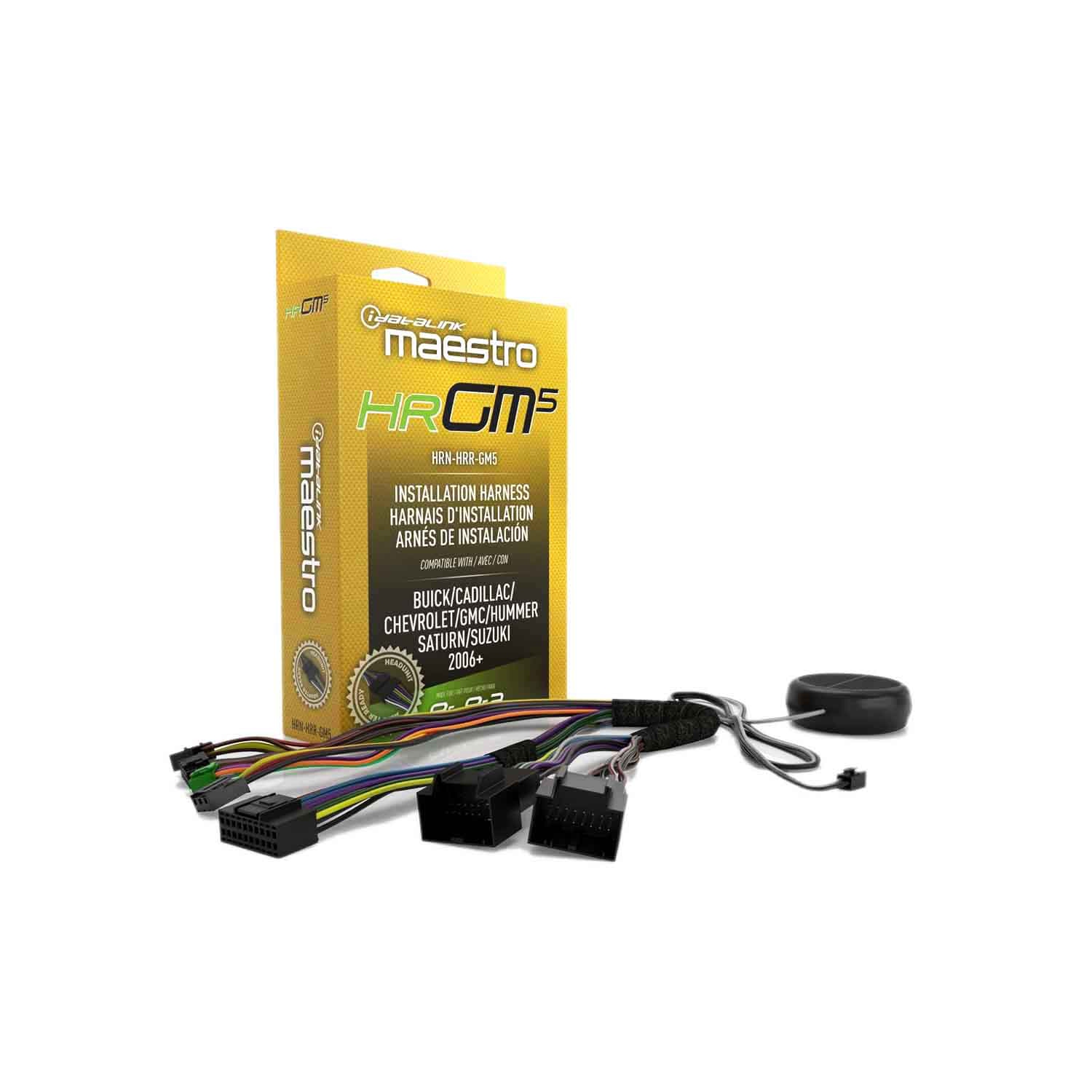 IDatalink – faisceau en T avec fil prêt à l’emploi Maestro HRN-HRR-GM5 pour certains modèles GM 2006-Up