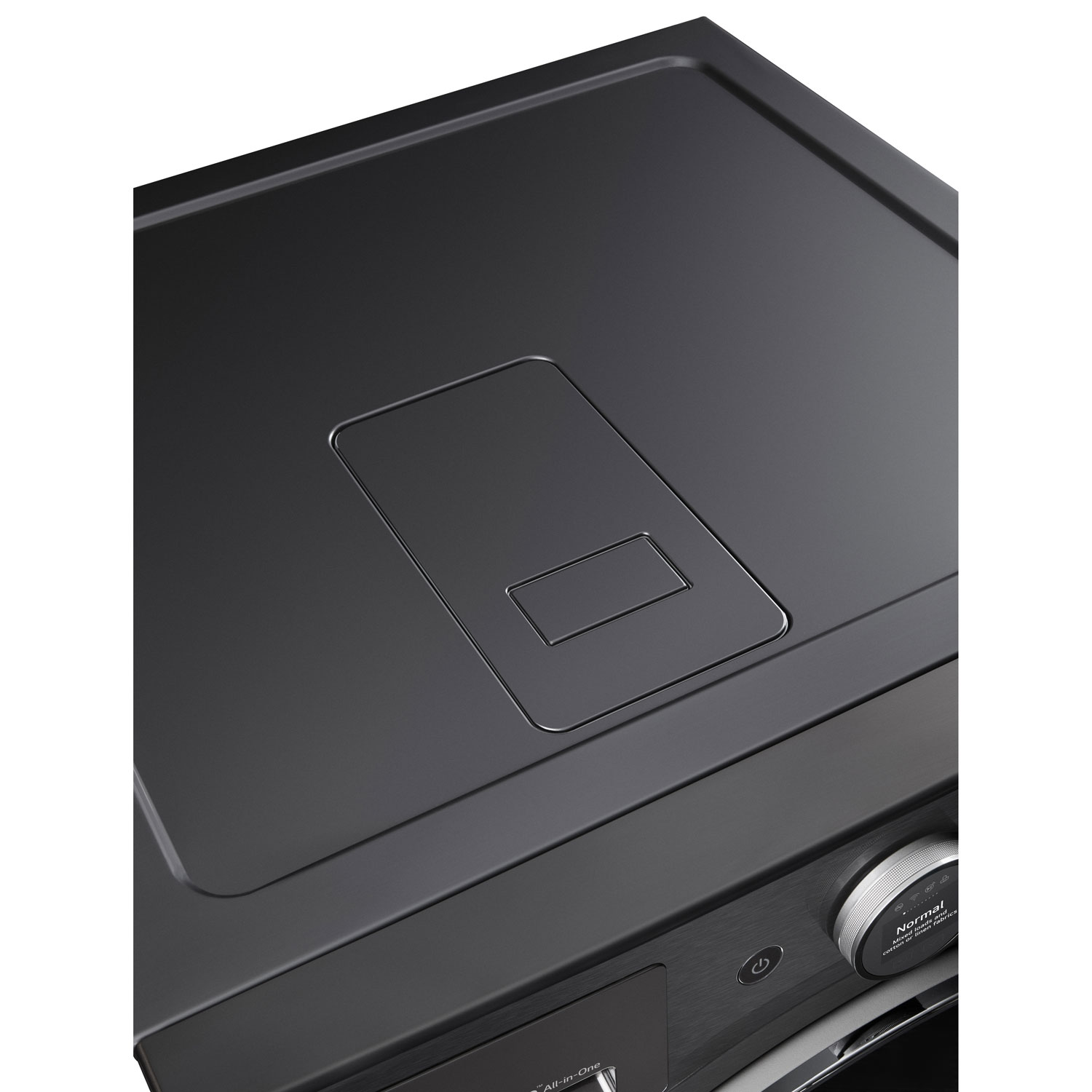 Laveuse/sécheuse électrique haute efficacité de 5,7 pi³ de LG - Acier noir