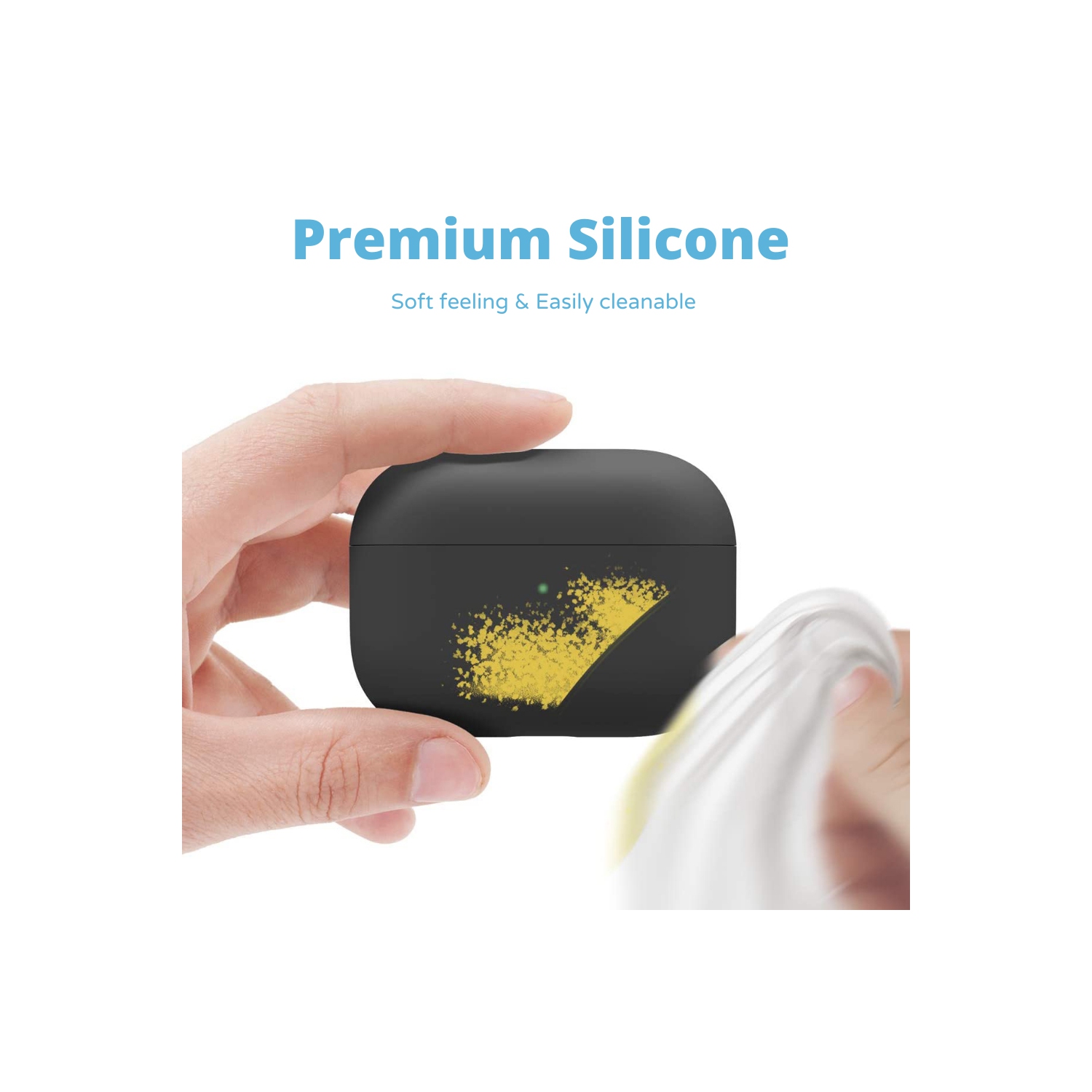 BATTPIT AirPods Pro Case 3 Colour Pack, Full Protective Shockproof [Blue/Red/Black]