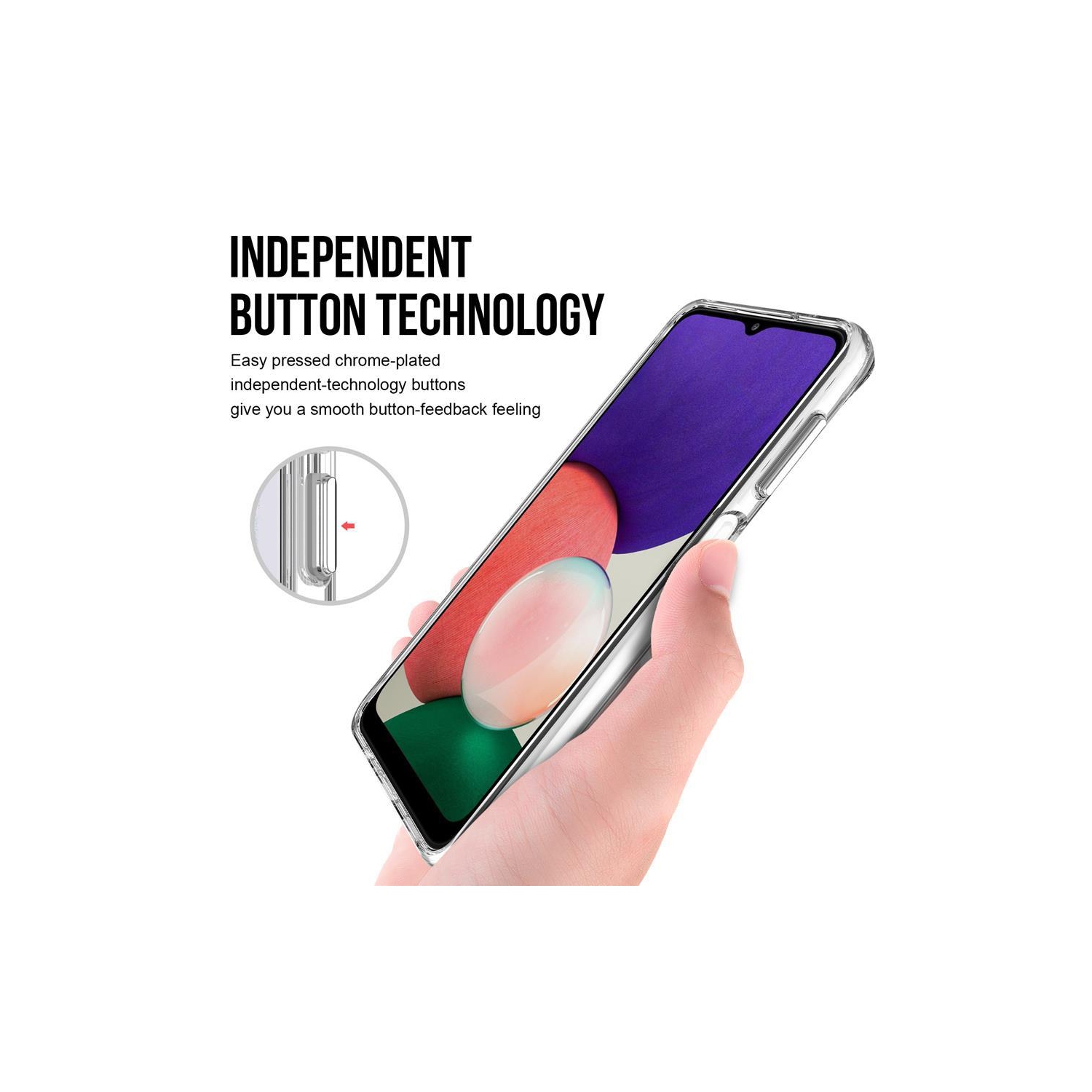 Uolo Soul+ MagSafe Case Drop Rated Fitted Hard Shell Case for Samsung Galaxy S23 FE - Clear