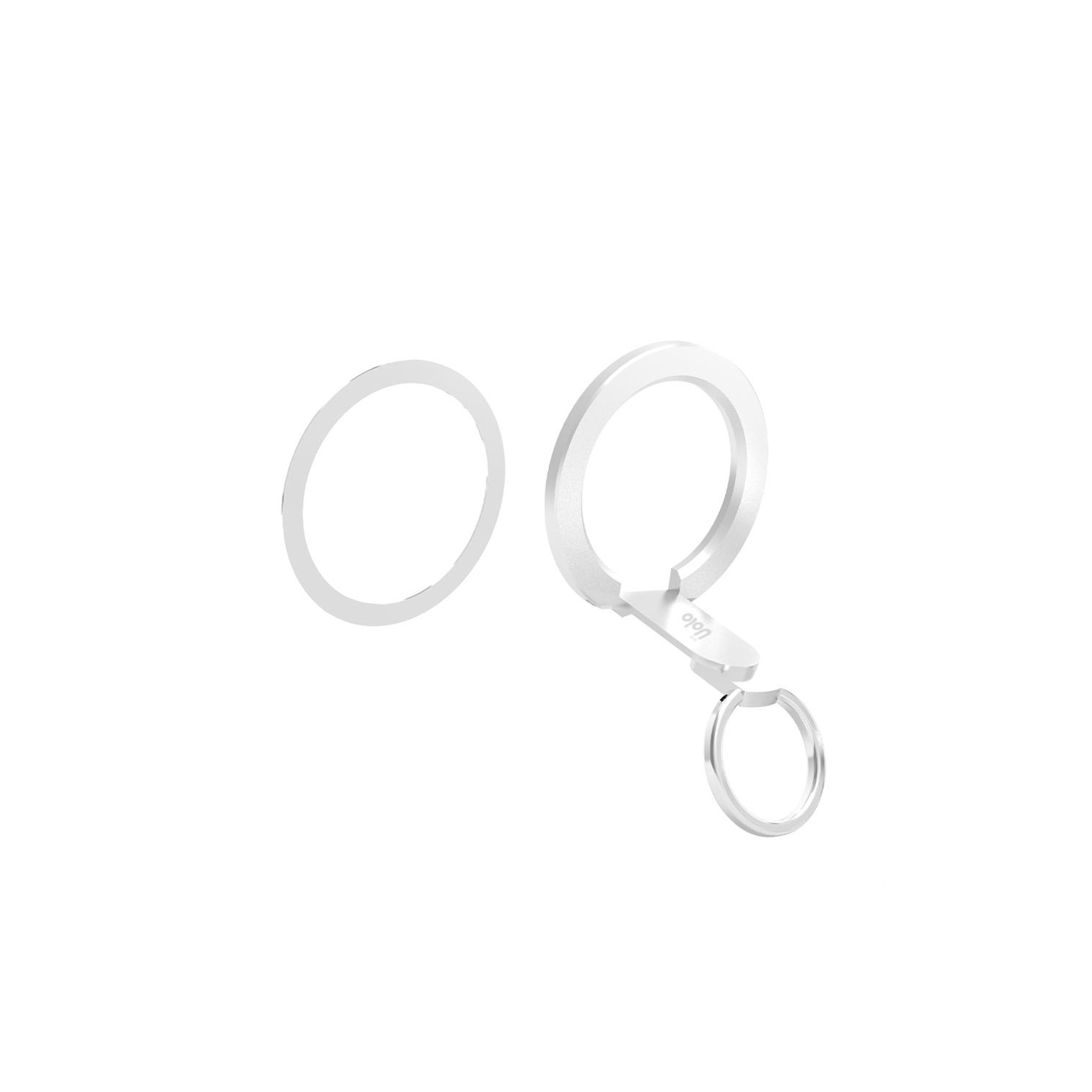 Uolo Ring Magnetic Phone Grip and Phone Holder, Ring Stand Holder for MagSafe Compatible, Sliver