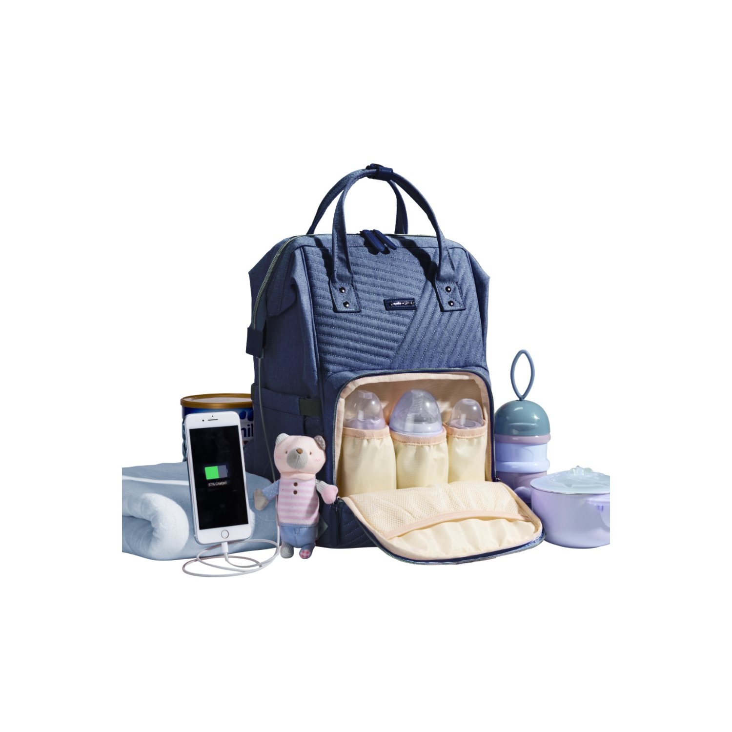 Sunveno Quilted Diaper Bag