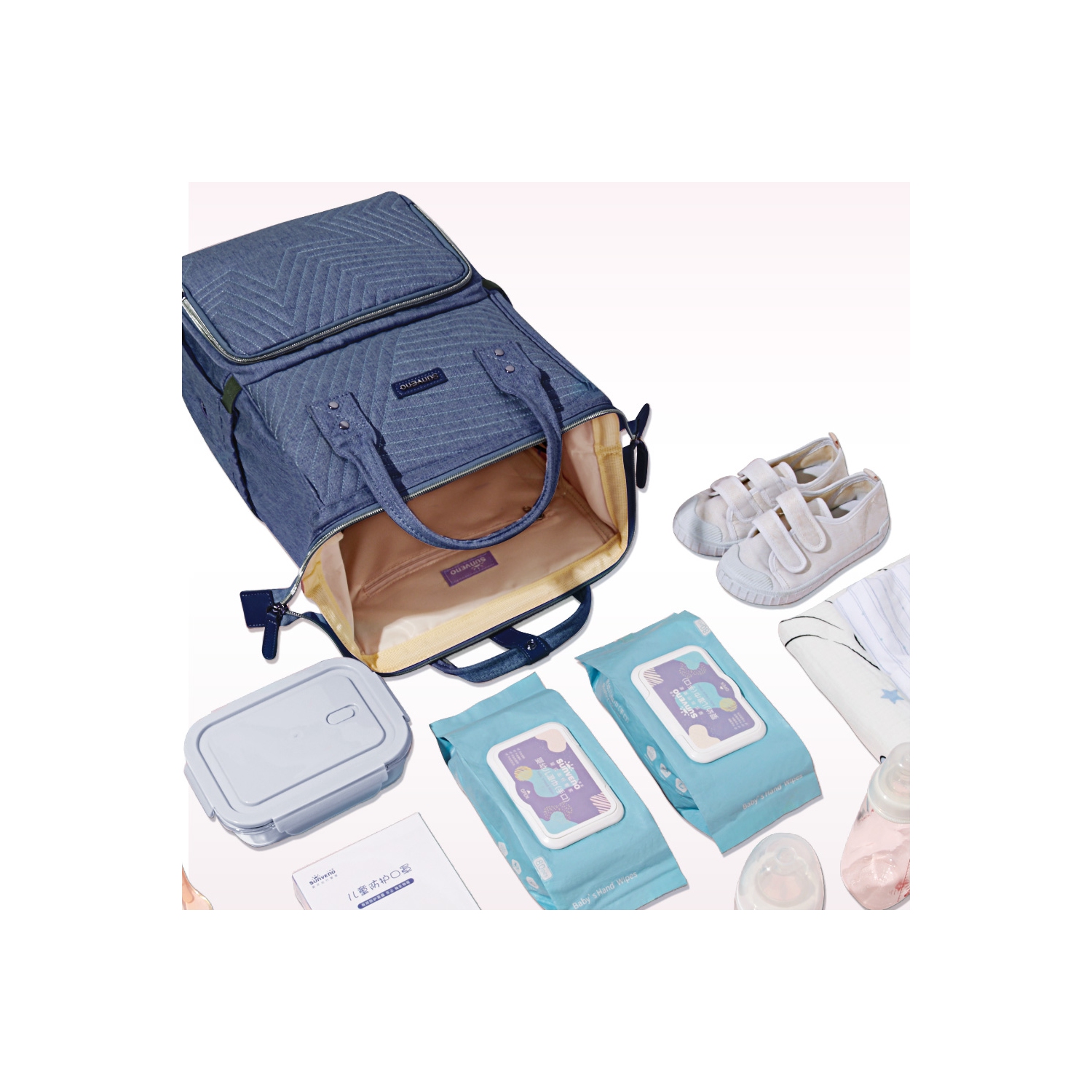 Sunveno Quilted Diaper Bag