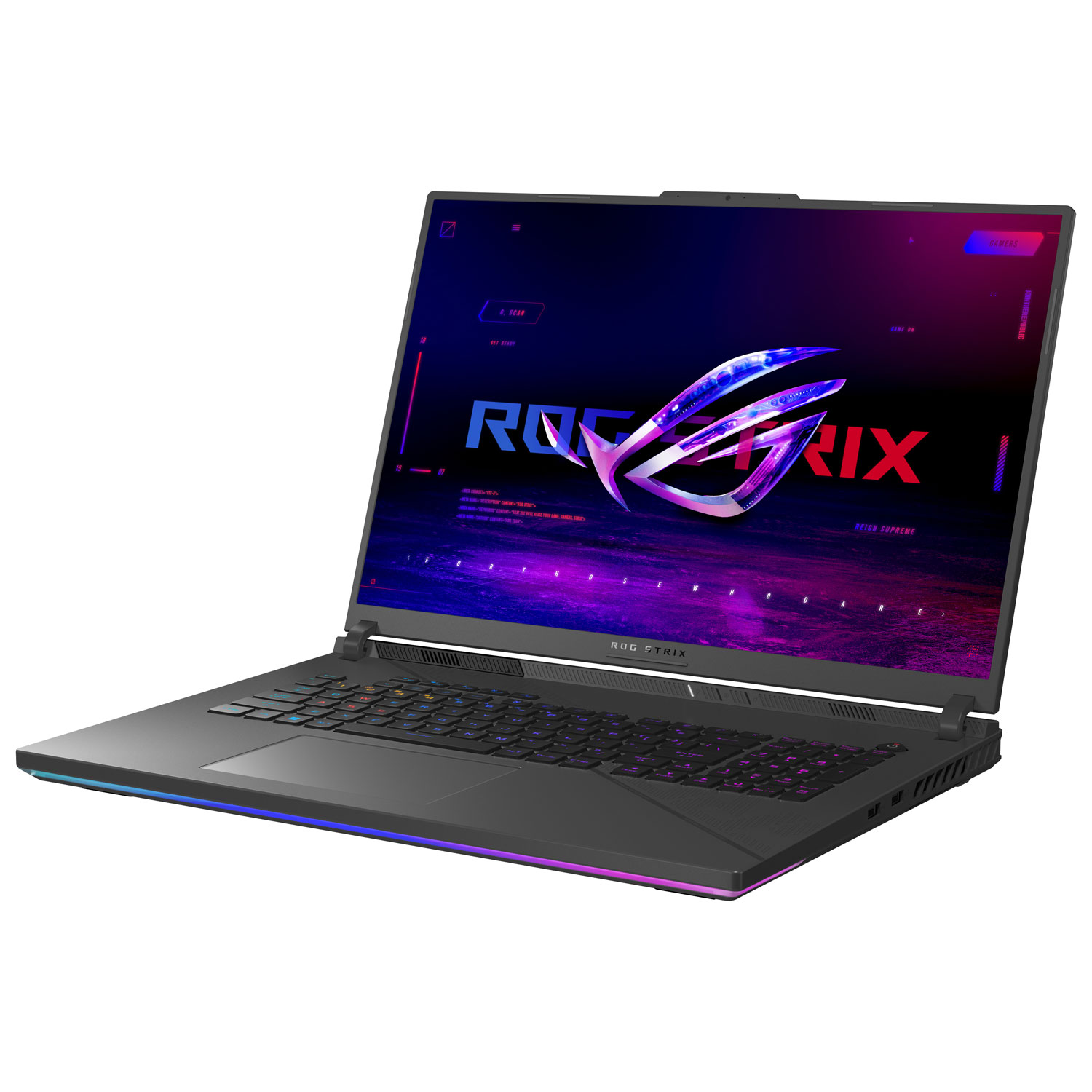 Portable de jeu WQXGA 240 Hz de 18 po ROG Strix G18 d'ASUS (Core i9-14900HX d'Intel/SSD 1 To/RAM 32 Go/RTX 4060)