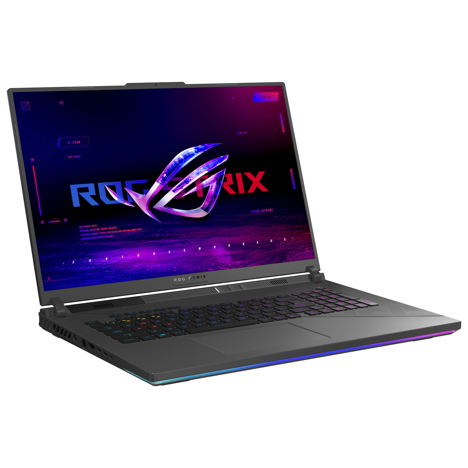 Portable de jeu WQXGA 240 Hz de 18 po ROG Strix G18 d'ASUS (Core i9-14900HX d'Intel/SSD 1 To/RAM 32 Go/RTX 4060)