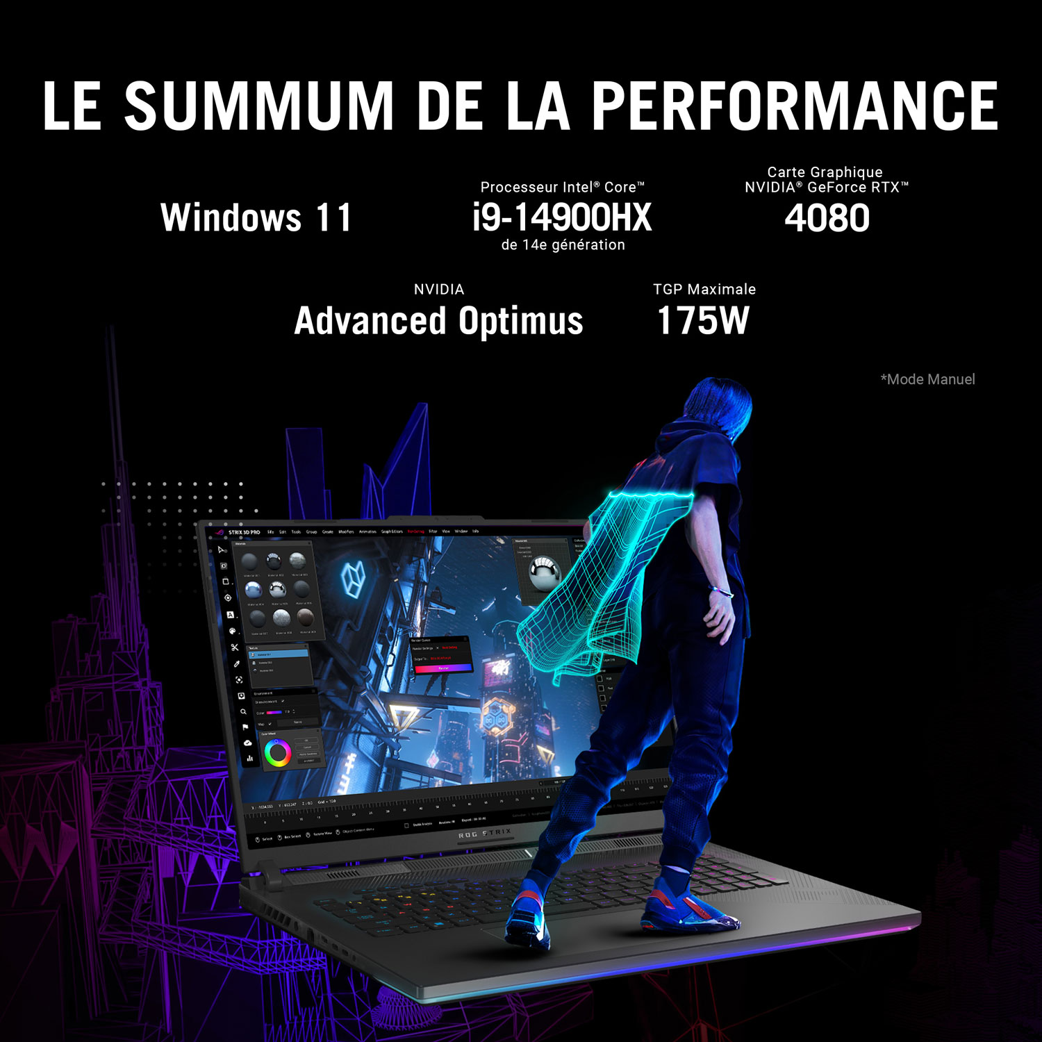 ASUS ROG Strix SCAR 18" WQXGA 240Hz Mini-LED Gaming Laptop (Intel Core i9-14900HX/1TB SSD/32GB RAM/RTX 4080)
