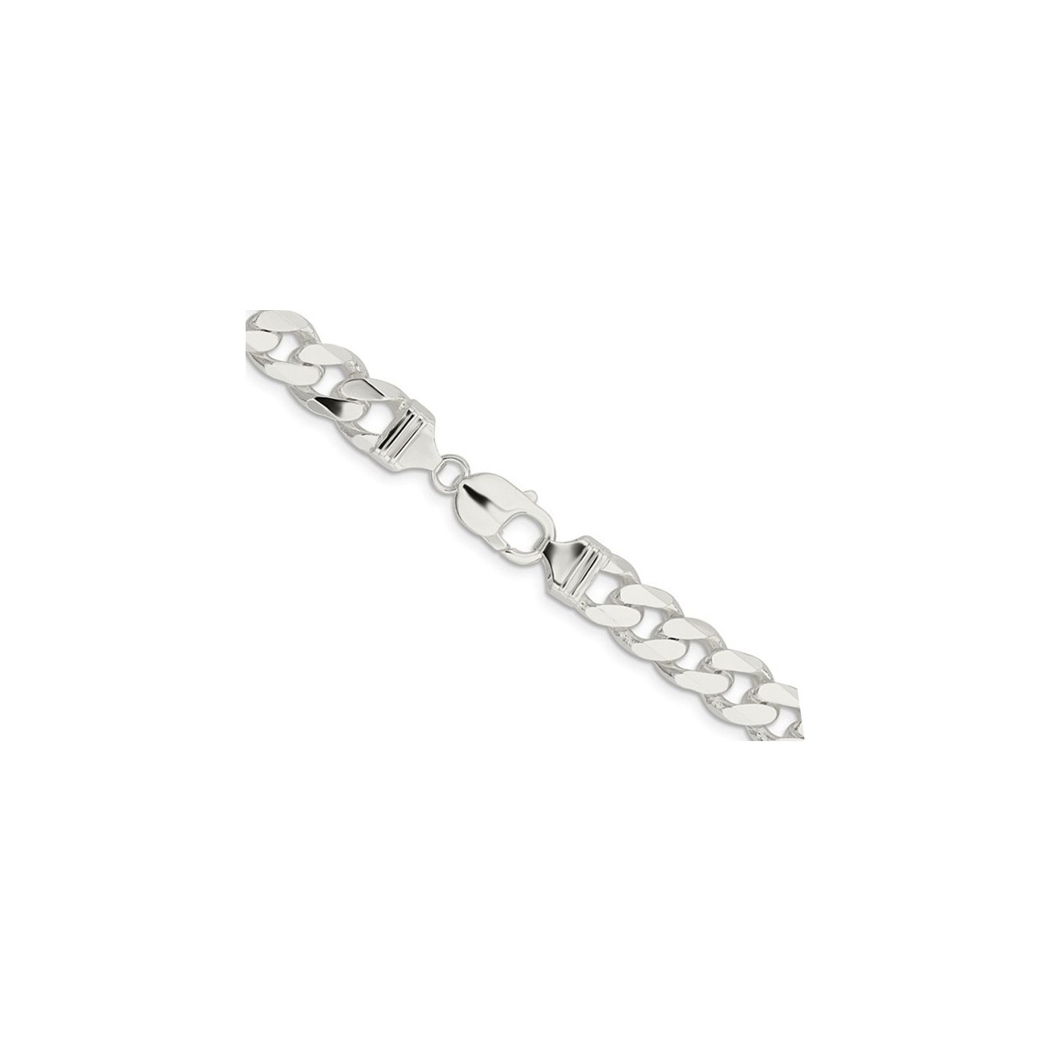 Collier à chaîne gourmette en argent sterling de 18 po