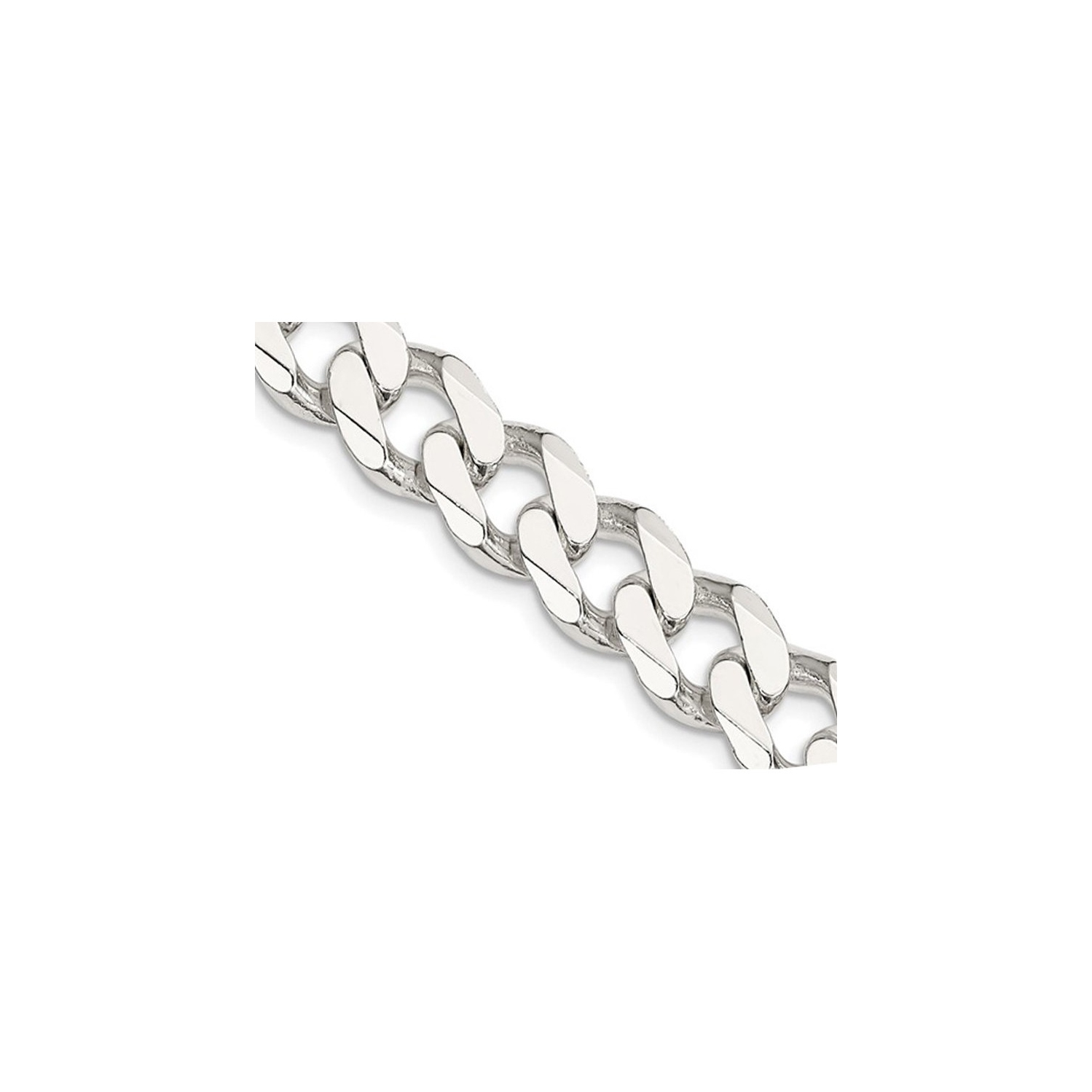 Collier à chaîne gourmette en argent sterling de 18 po