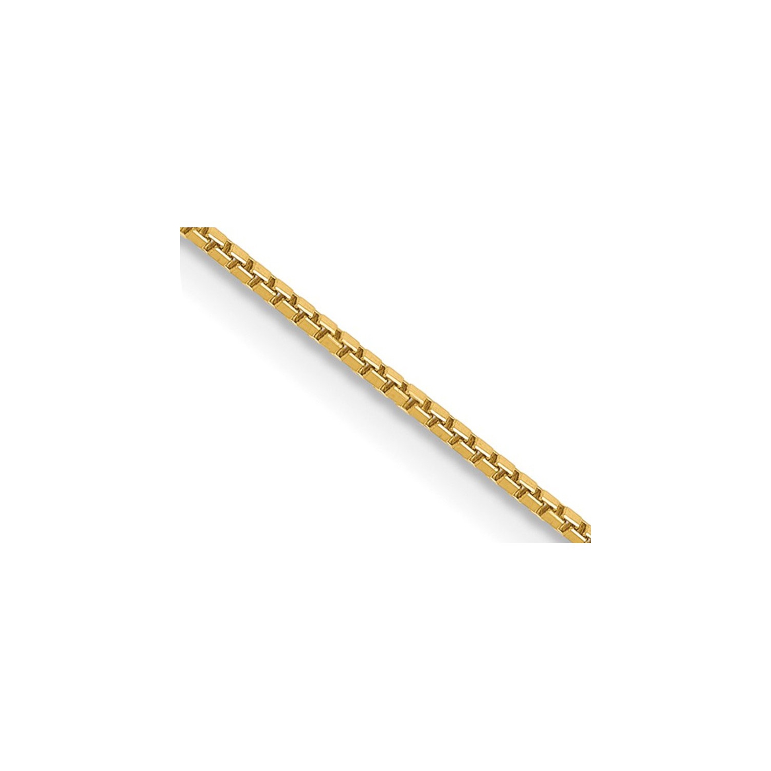 14K Yellow Gold Box Chain Necklace 20 Inches