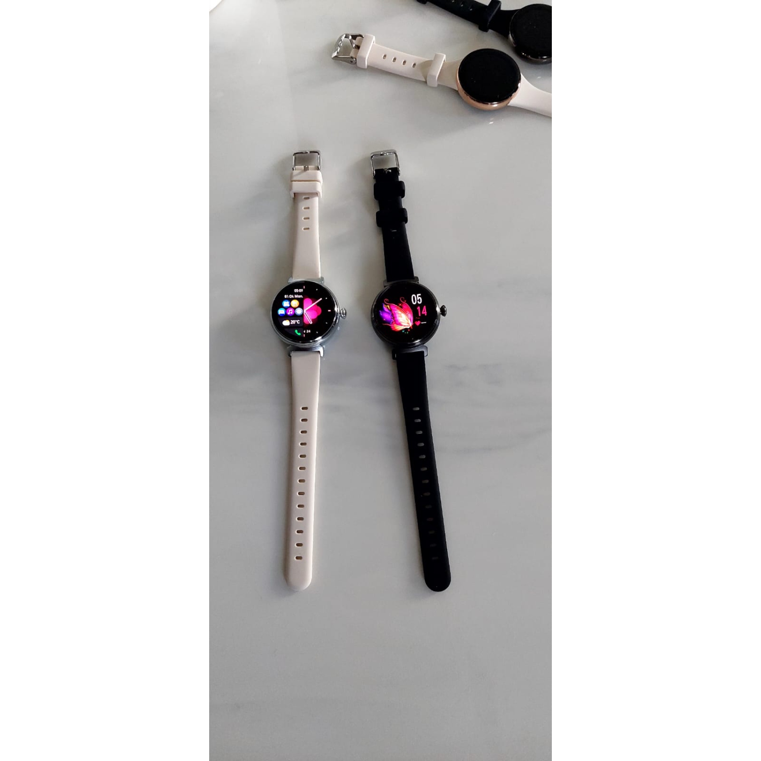 ISPEKTRUM Smartini Mini Smart Watch, 1" HD Screen Bluetooth Calls & Text, Multiple Sports Mode Fitness Tracker Heart Rate & BP Monitor Works with