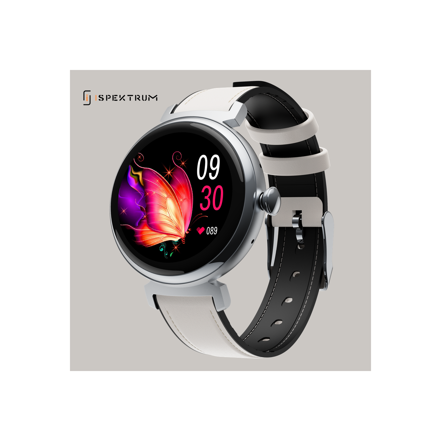 ISPEKTRUM Smartini Mini Smart Watch, 1" HD Screen Bluetooth Calls & Text, Multiple Sports Mode Fitness Tracker Heart Rate & BP Monitor Works with