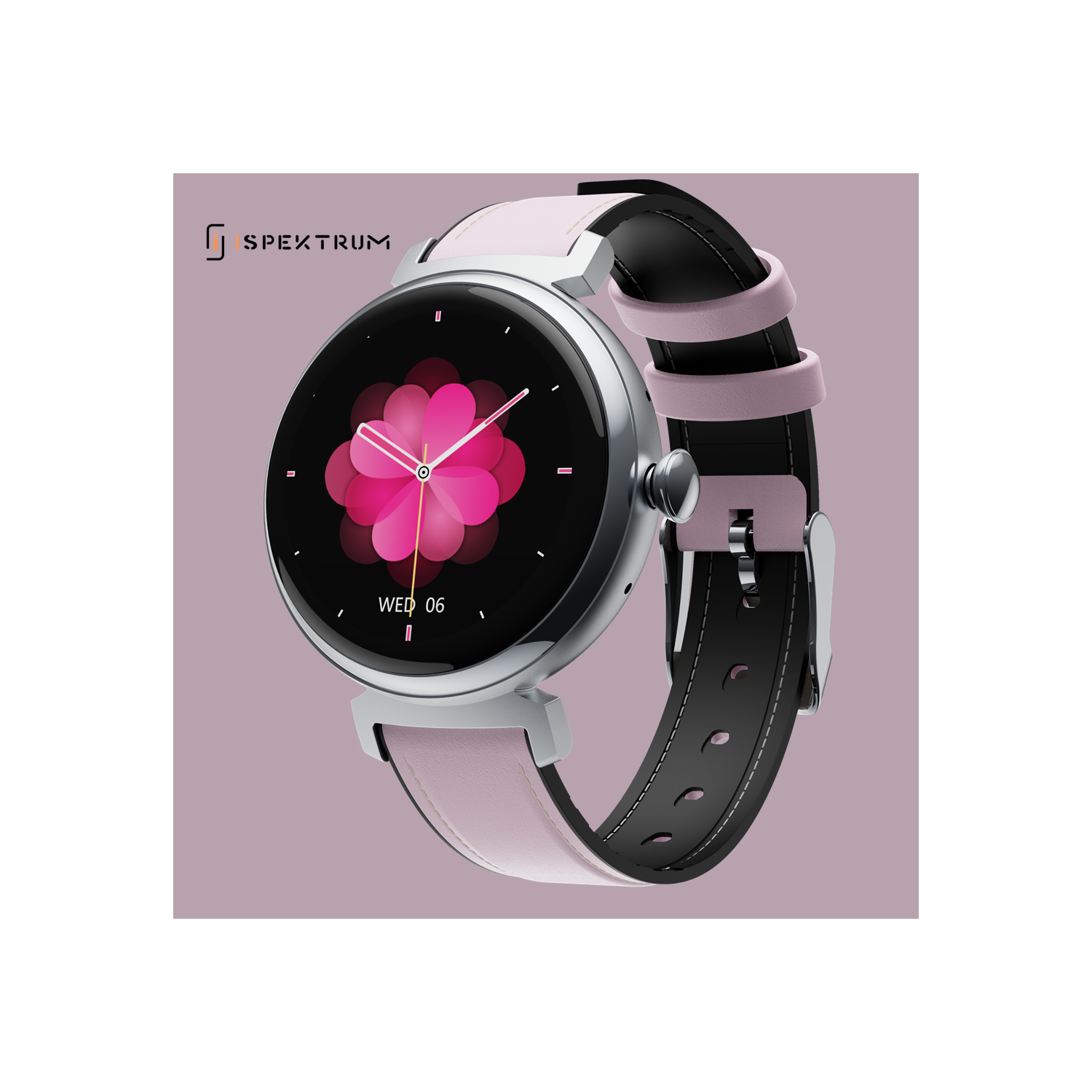 ISPEKTRUM Smartini Mini Smart Watch, 1" HD Screen Bluetooth Calls & Text, Multiple Sports Mode Fitness Tracker Heart Rate & BP Monitor Works with