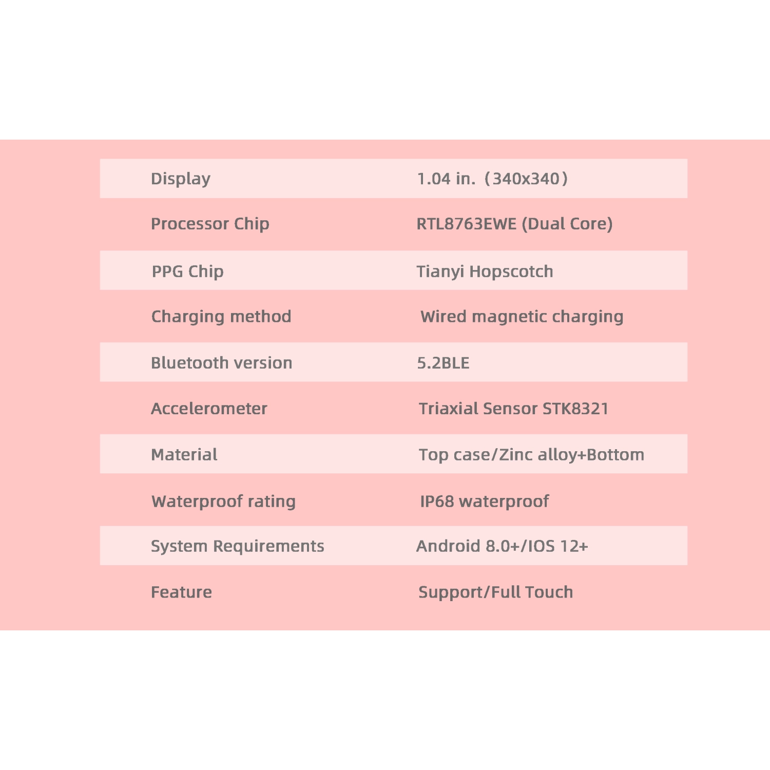 ISPEKTRUM Smartini Mini Smart Watch, 1" HD Screen Bluetooth Calls & Text, Multiple Sports Mode Fitness Tracker Heart Rate & BP Monitor Works with