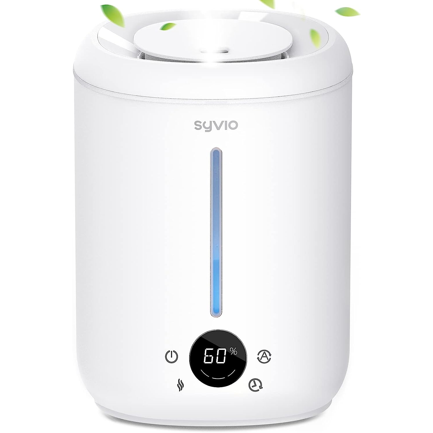 Humidifiers for Bedroom Large Room, Syvio 2.8L Smart Humidity Sensor Cool Mist Air Humidifiers, Easy to Clean Humidifiers for Baby Home Top Fill, Essential Oil Diffuser, Ultrasonic