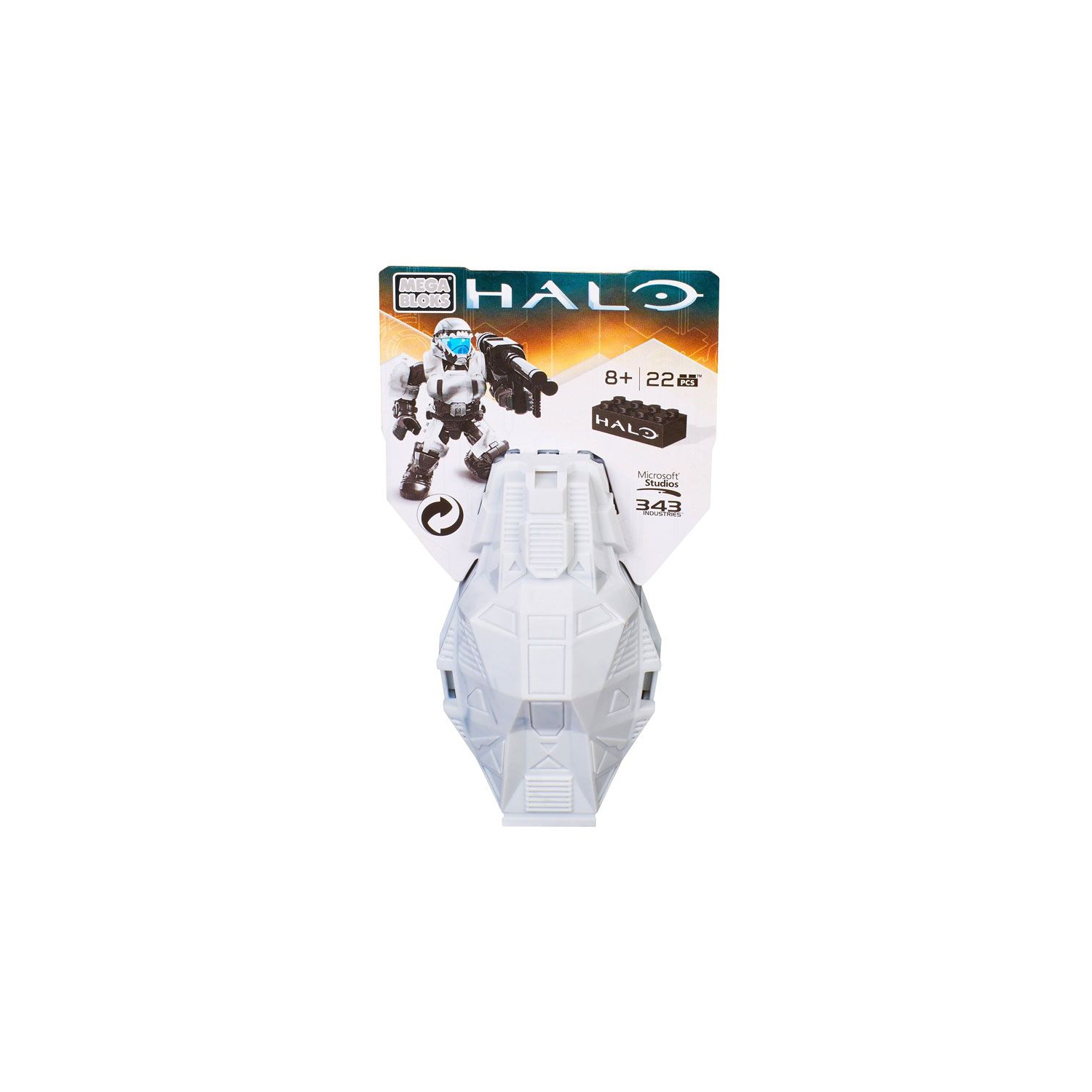 Mega Bloks Halo Drop Pod Metallic Series Arctic ODST