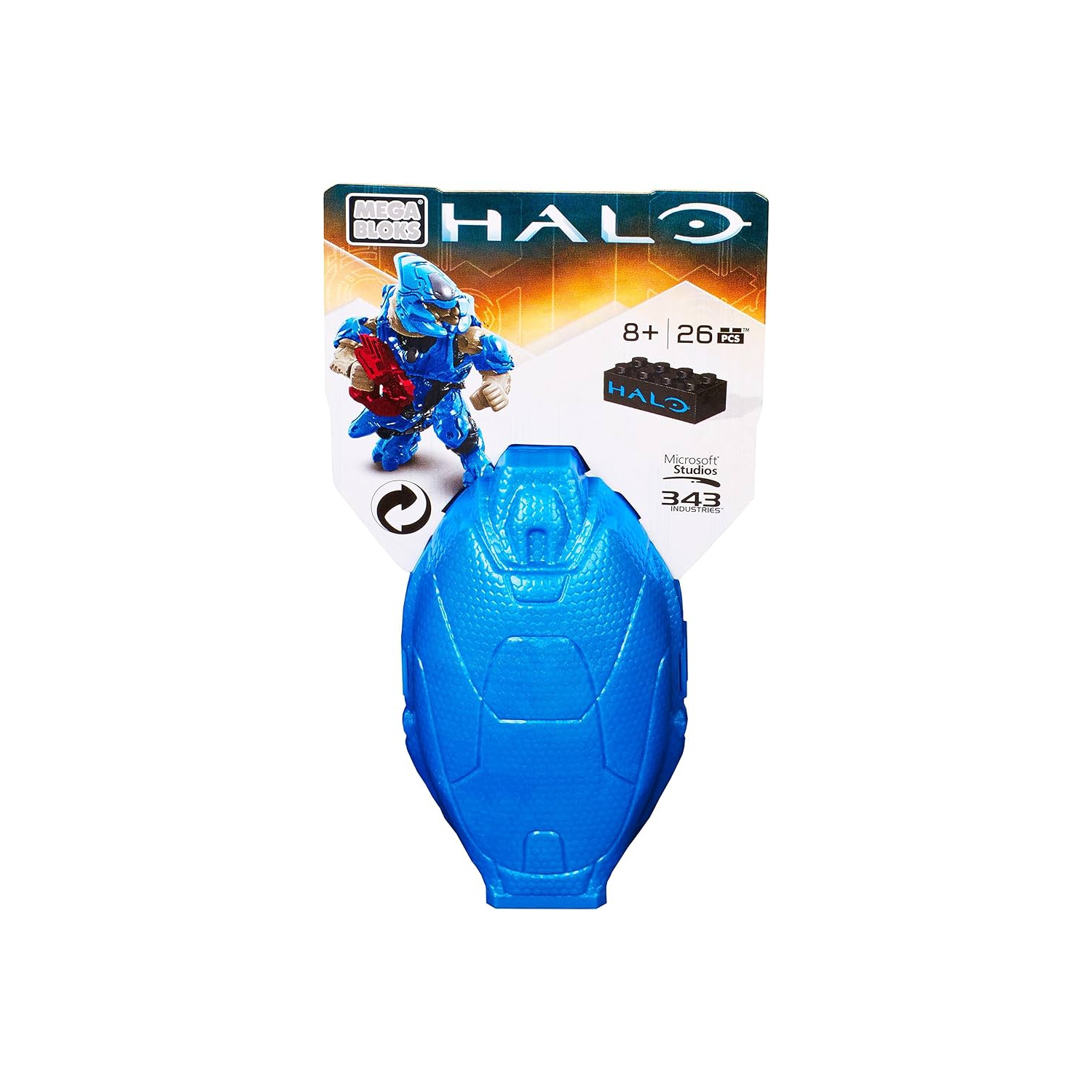 Mega Bloks Halo Drop Pod Metallic Series Blue Elite