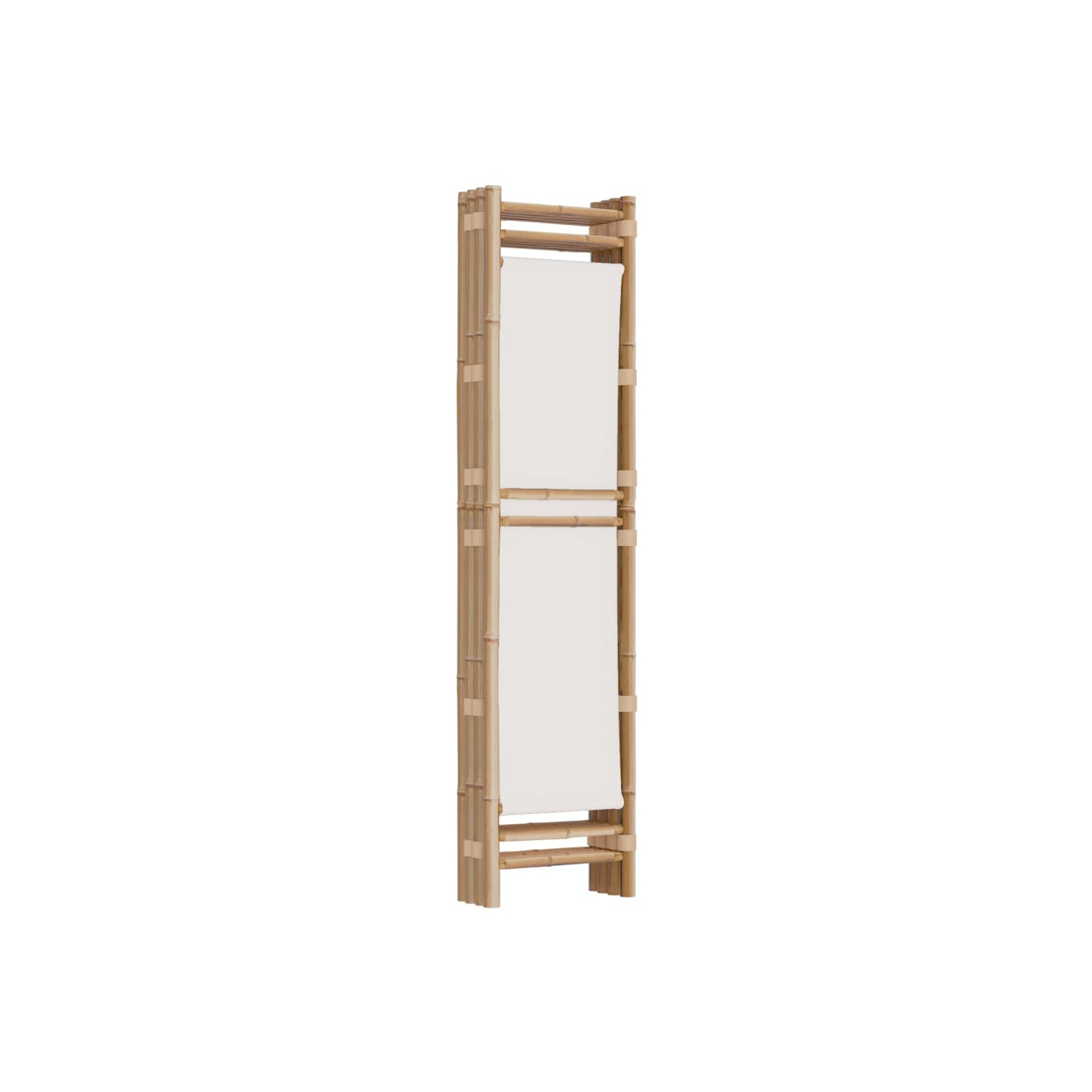 vidaXL Folding 4-Panel Room Divider 160 cm Bamboo and Canvas