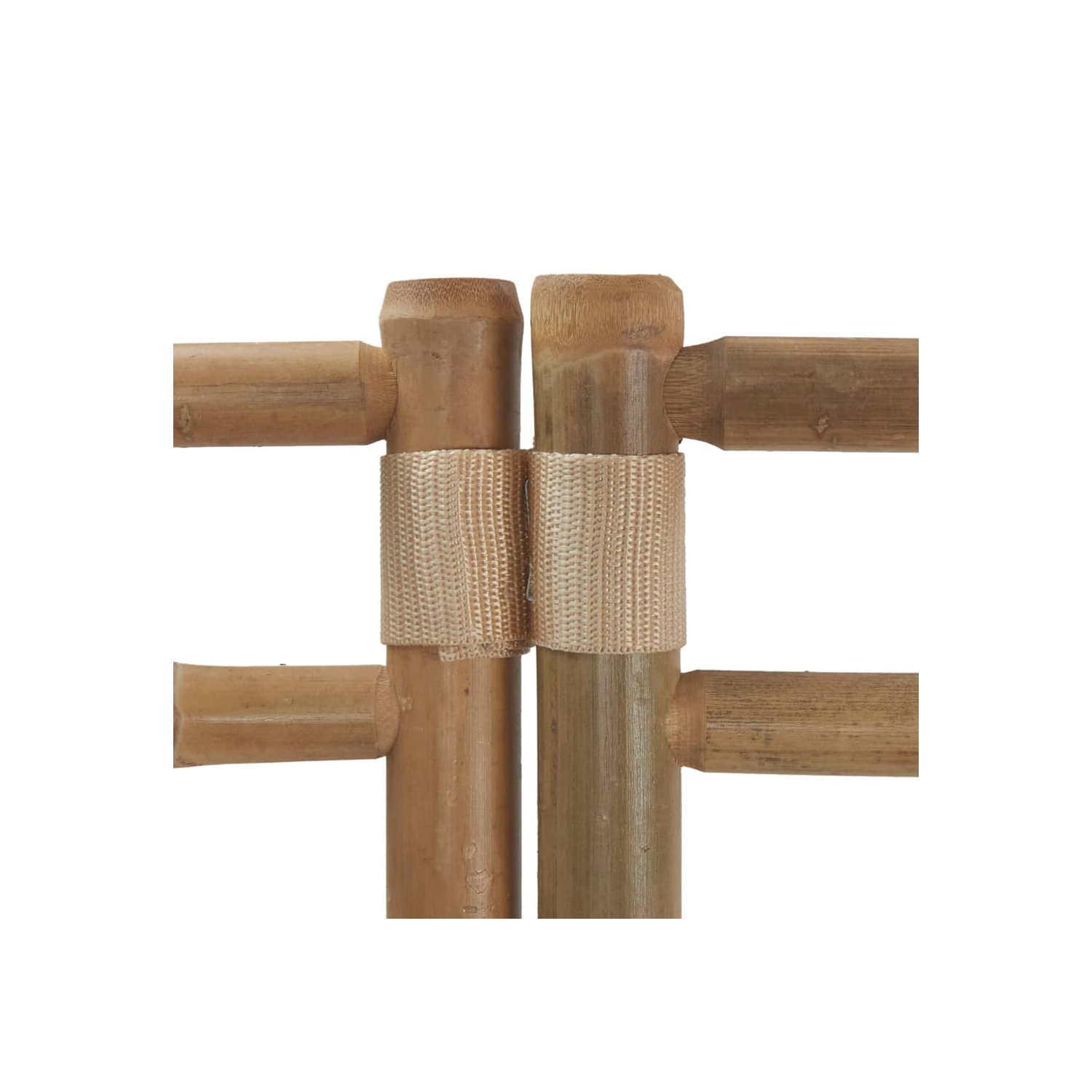 vidaXL Folding 4-Panel Room Divider 160 cm Bamboo and Canvas