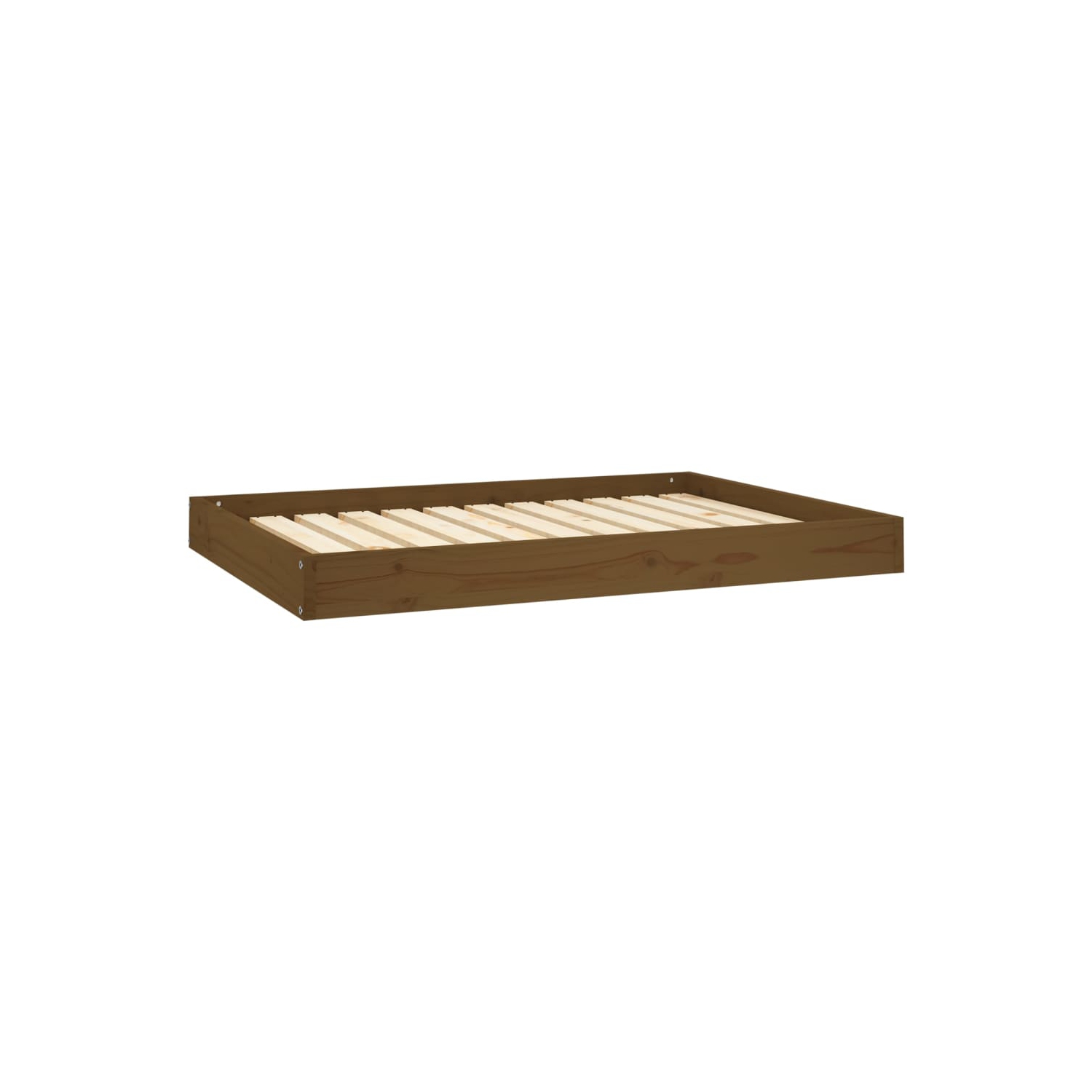 vidaXL Dog Bed Honey Brown 101.5x74x9 cm Solid Wood Pine